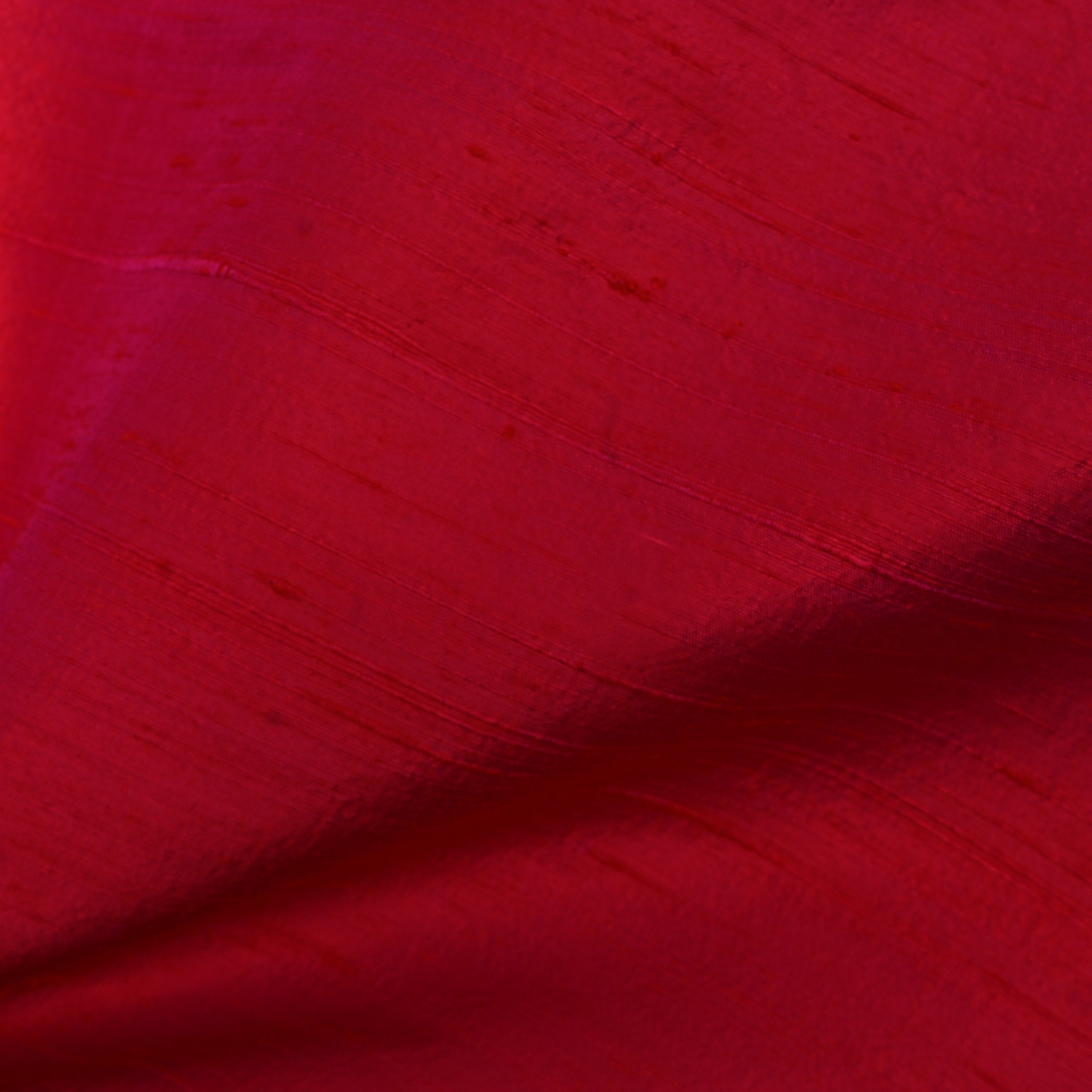 Vivid Red Pink Plain Silk