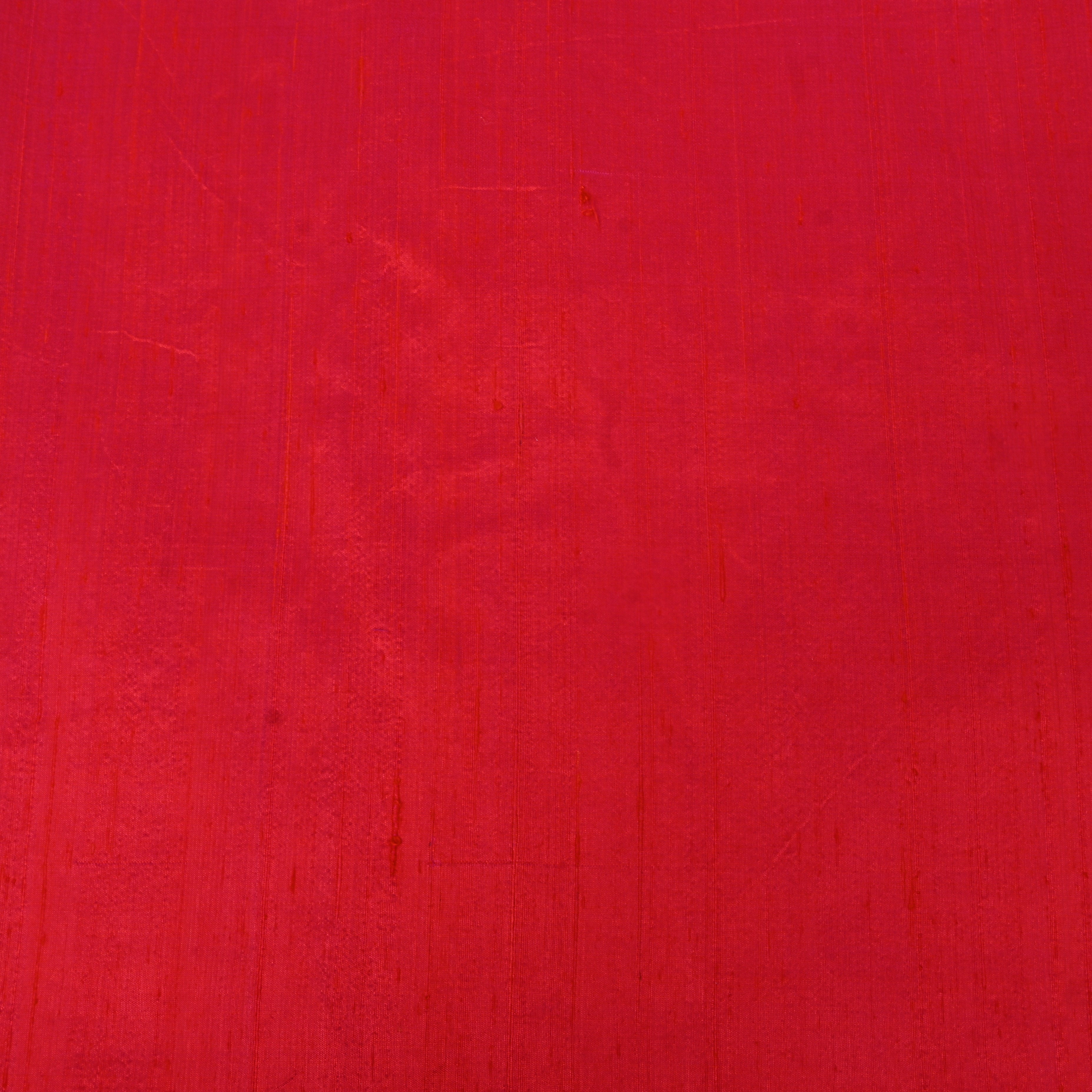 Bright Red Plain Silk