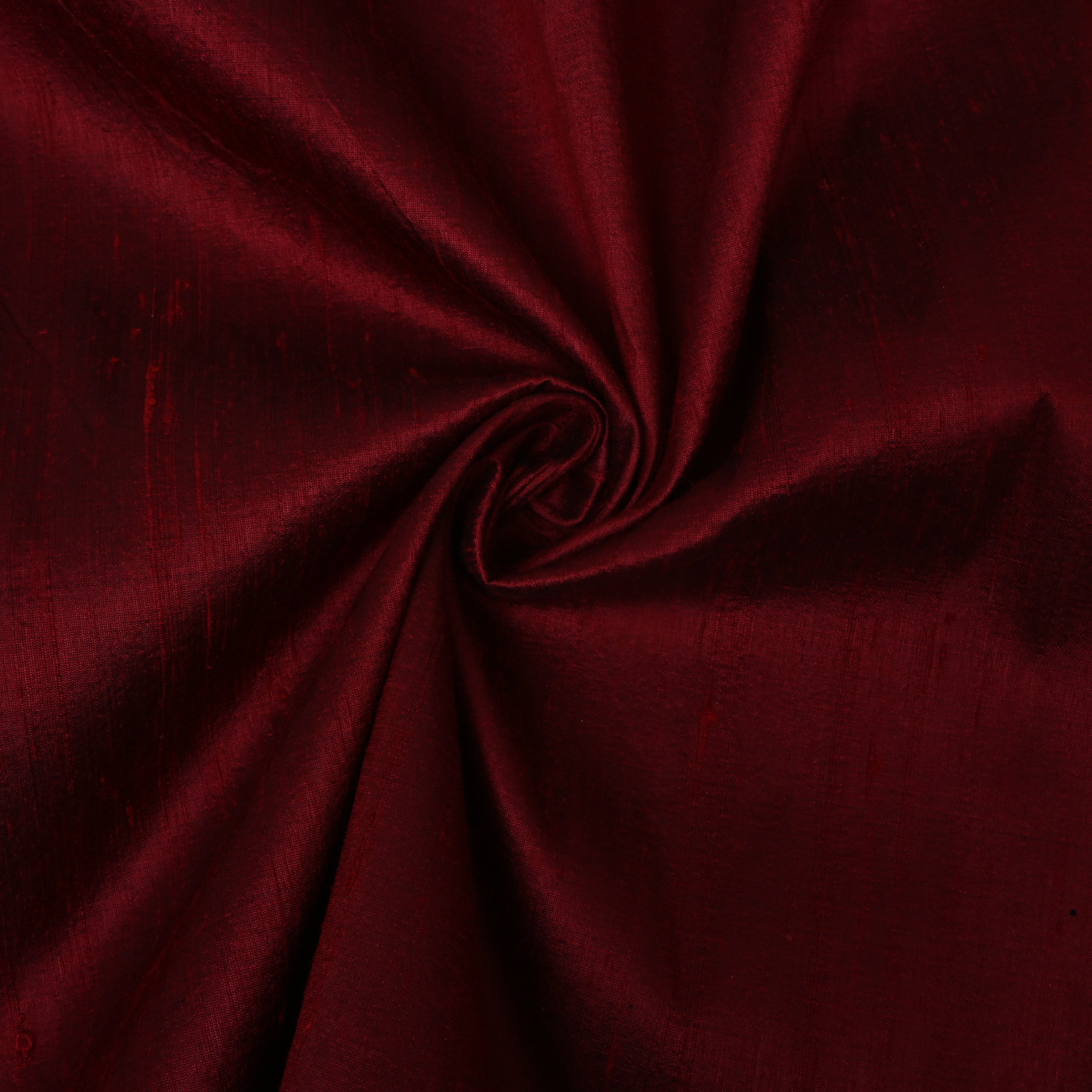 Deep Maroon Plain Silk