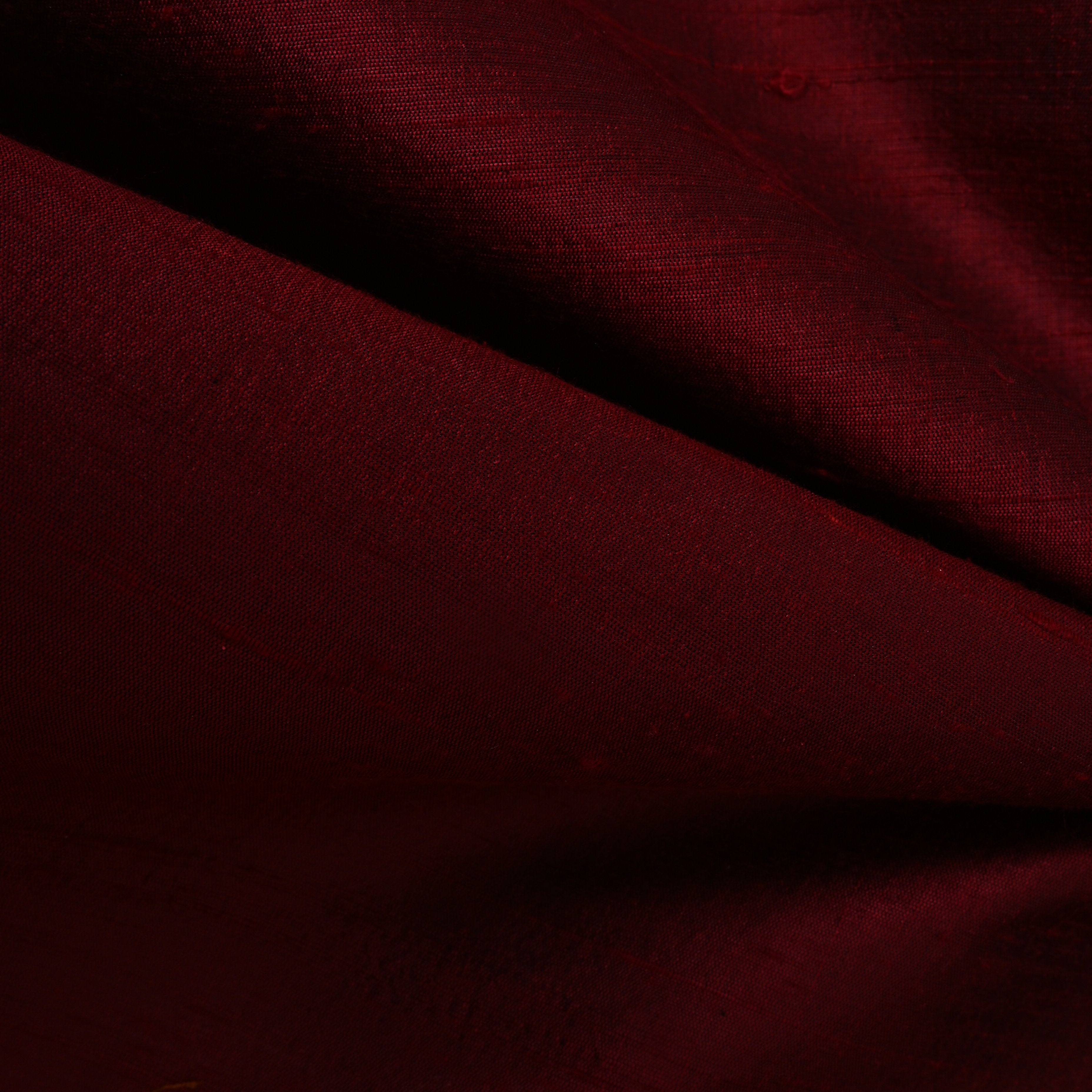 Deep Maroon Plain Silk