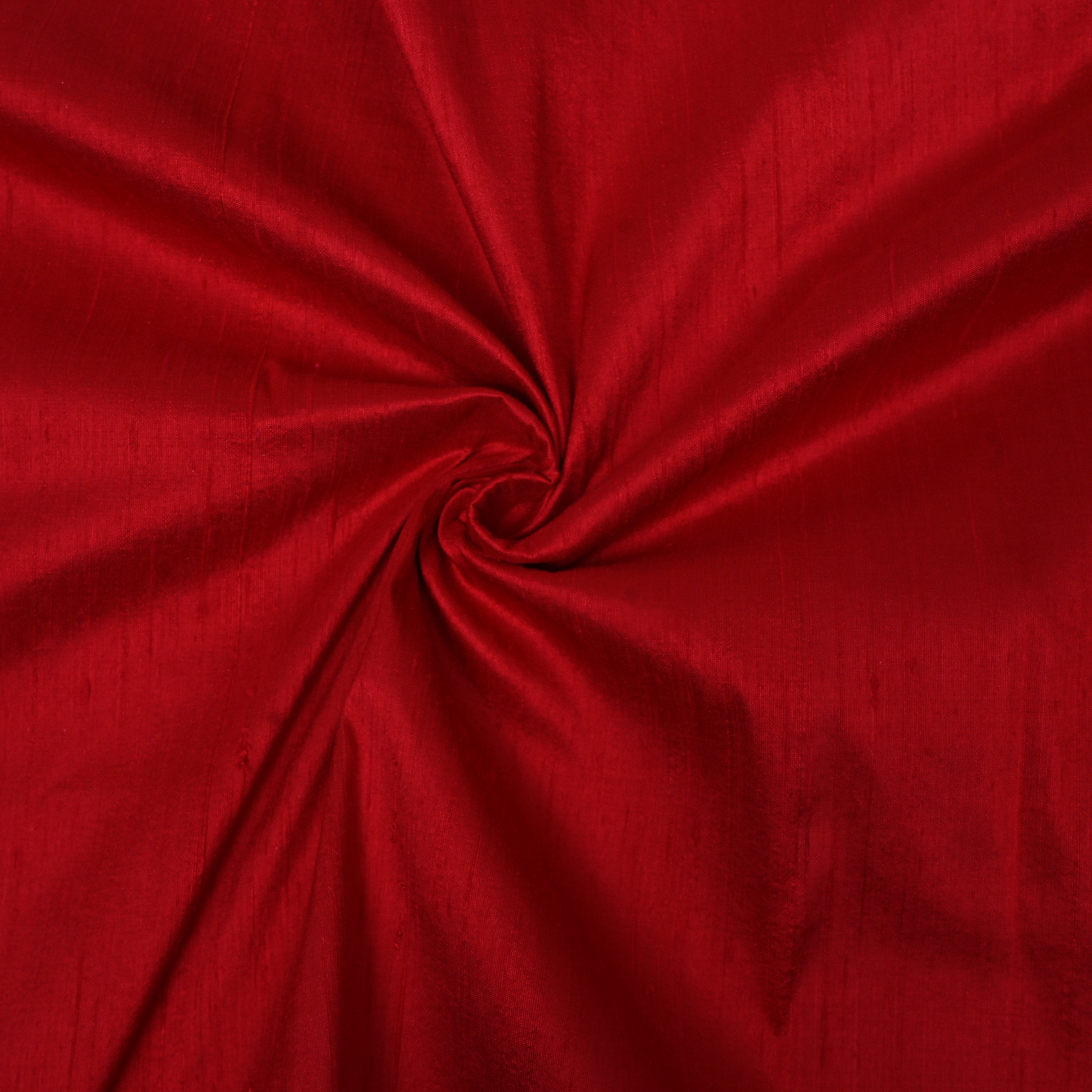 Red Plain Silk