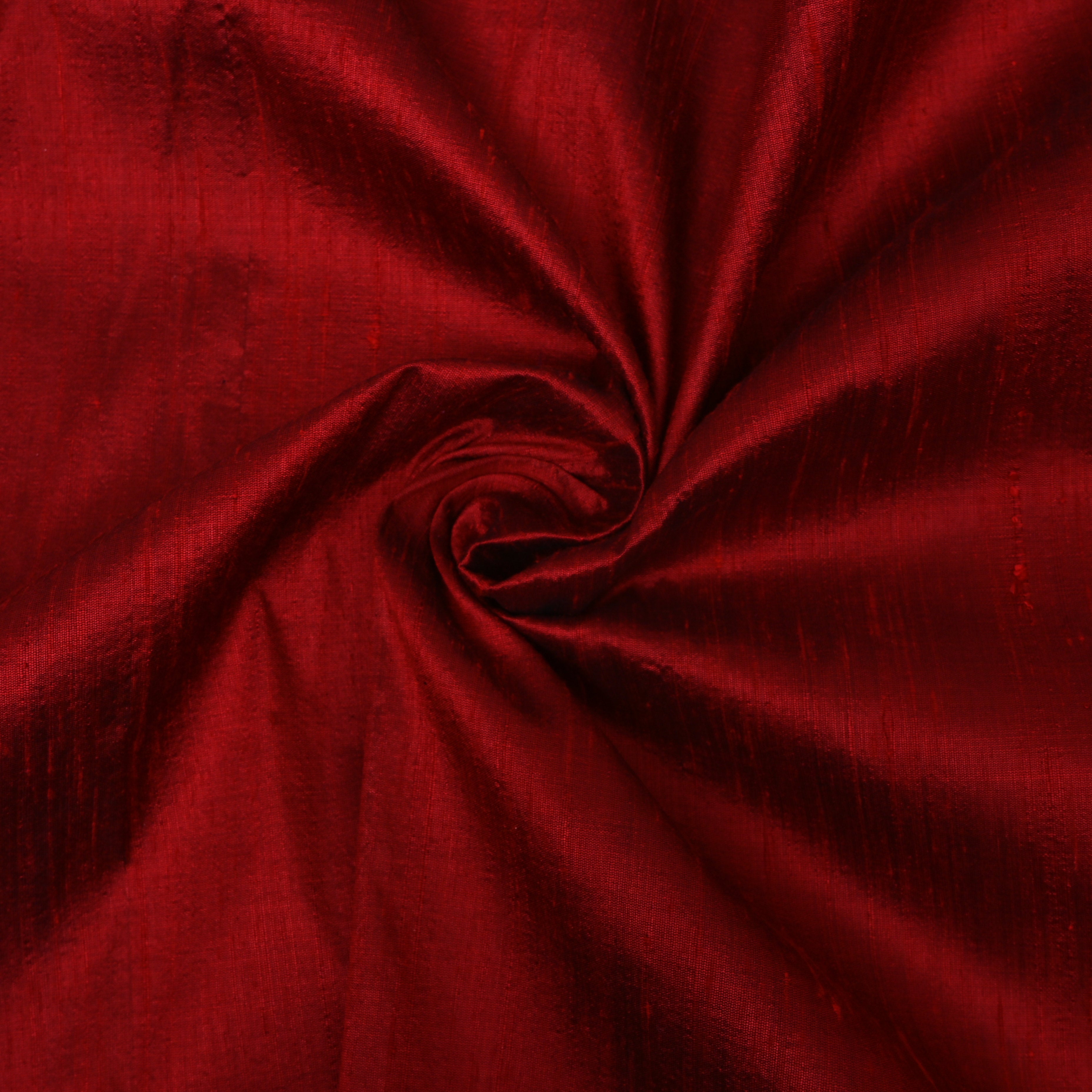 Deep Red Plain Silk Fabric