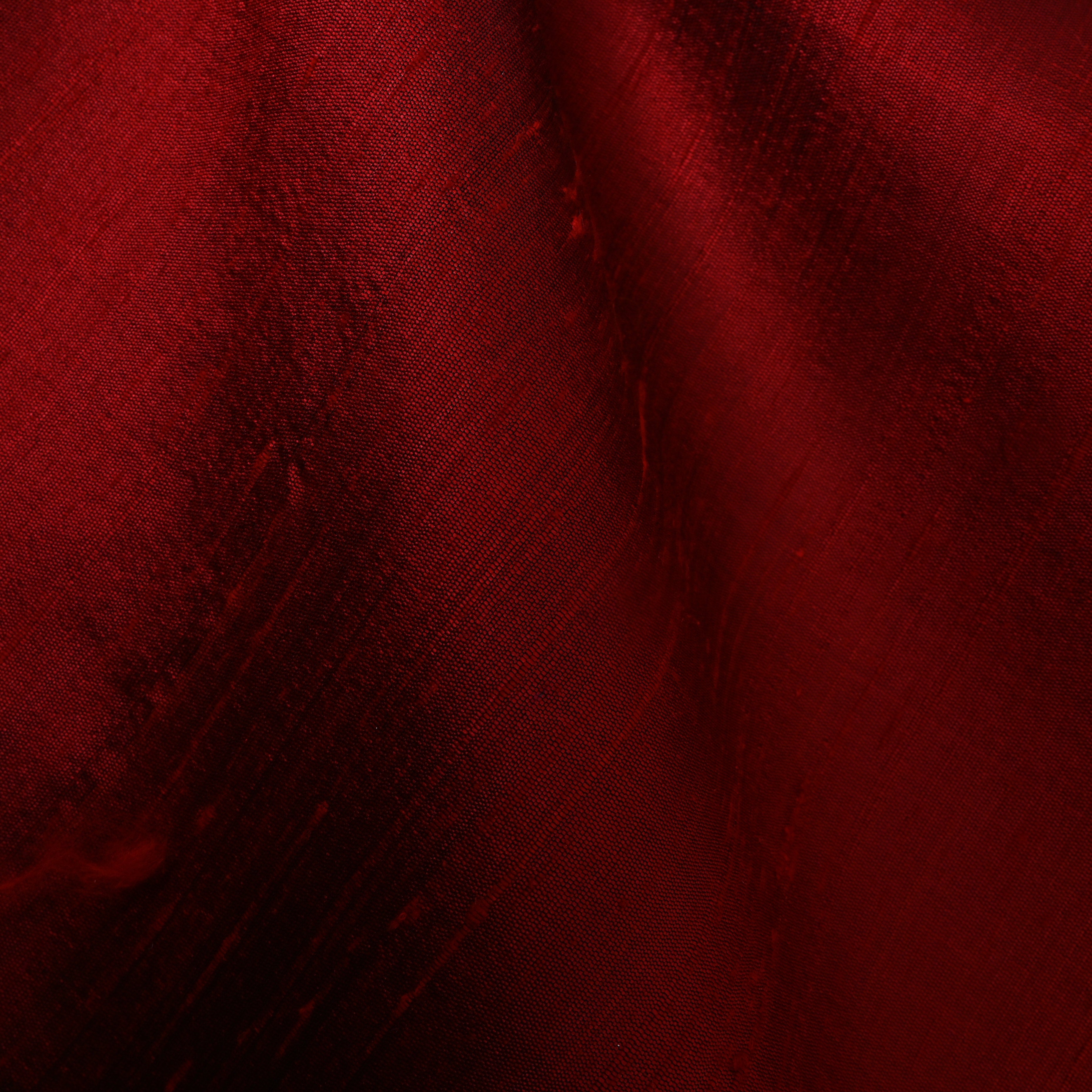 Deep Red Plain Silk Fabric