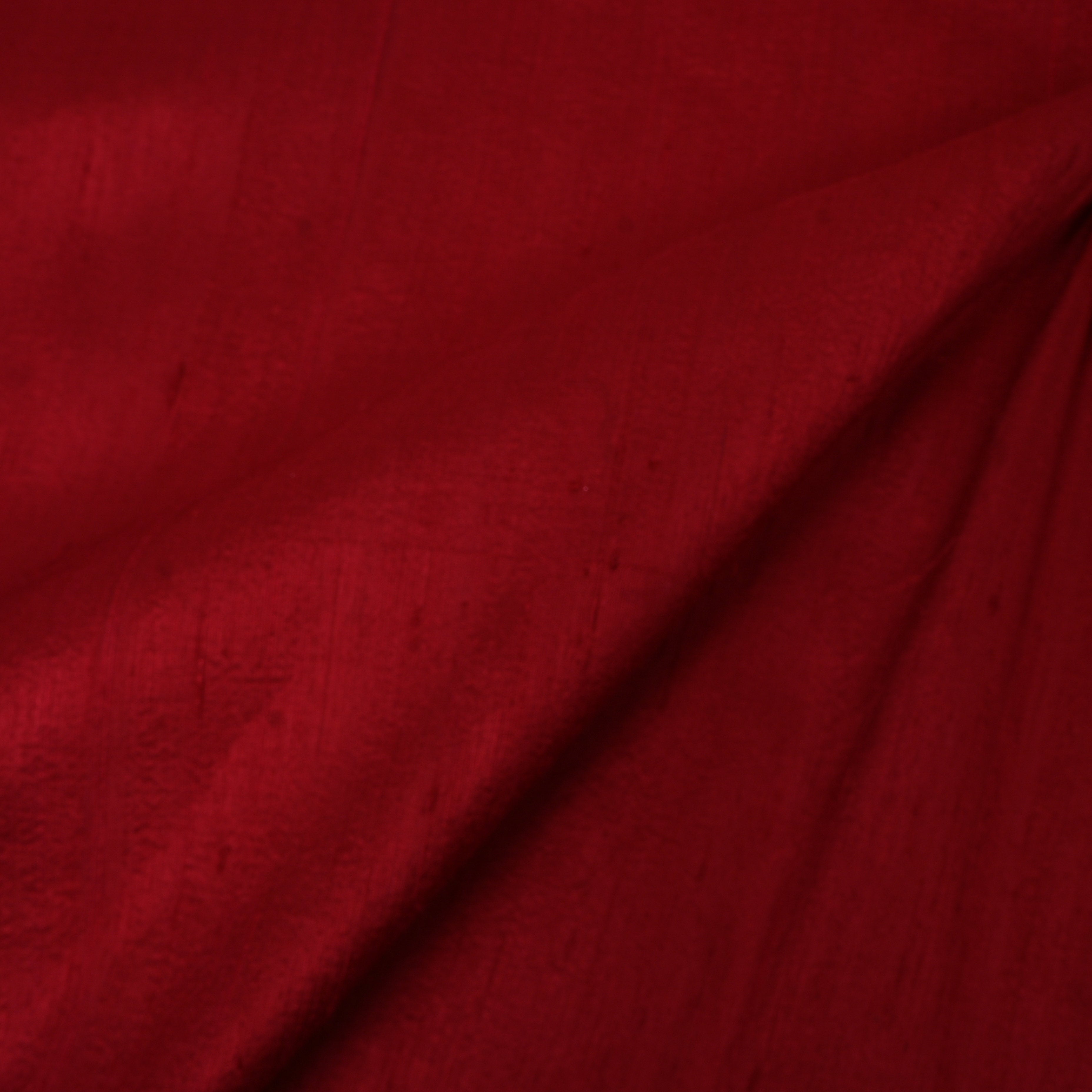 Dark Red Plain Silk Fabric