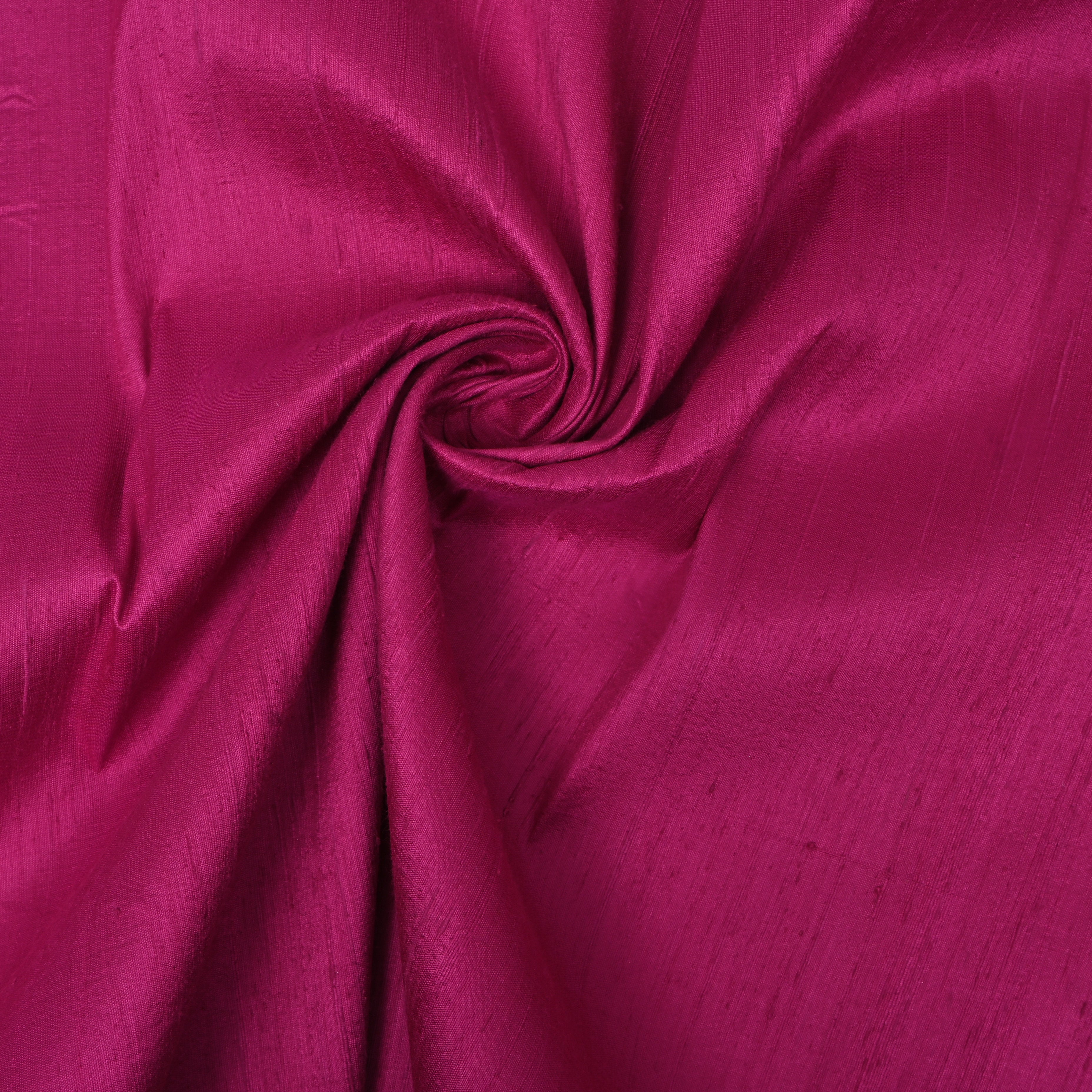 Plain Rani Pink Dupion Silk Fabric