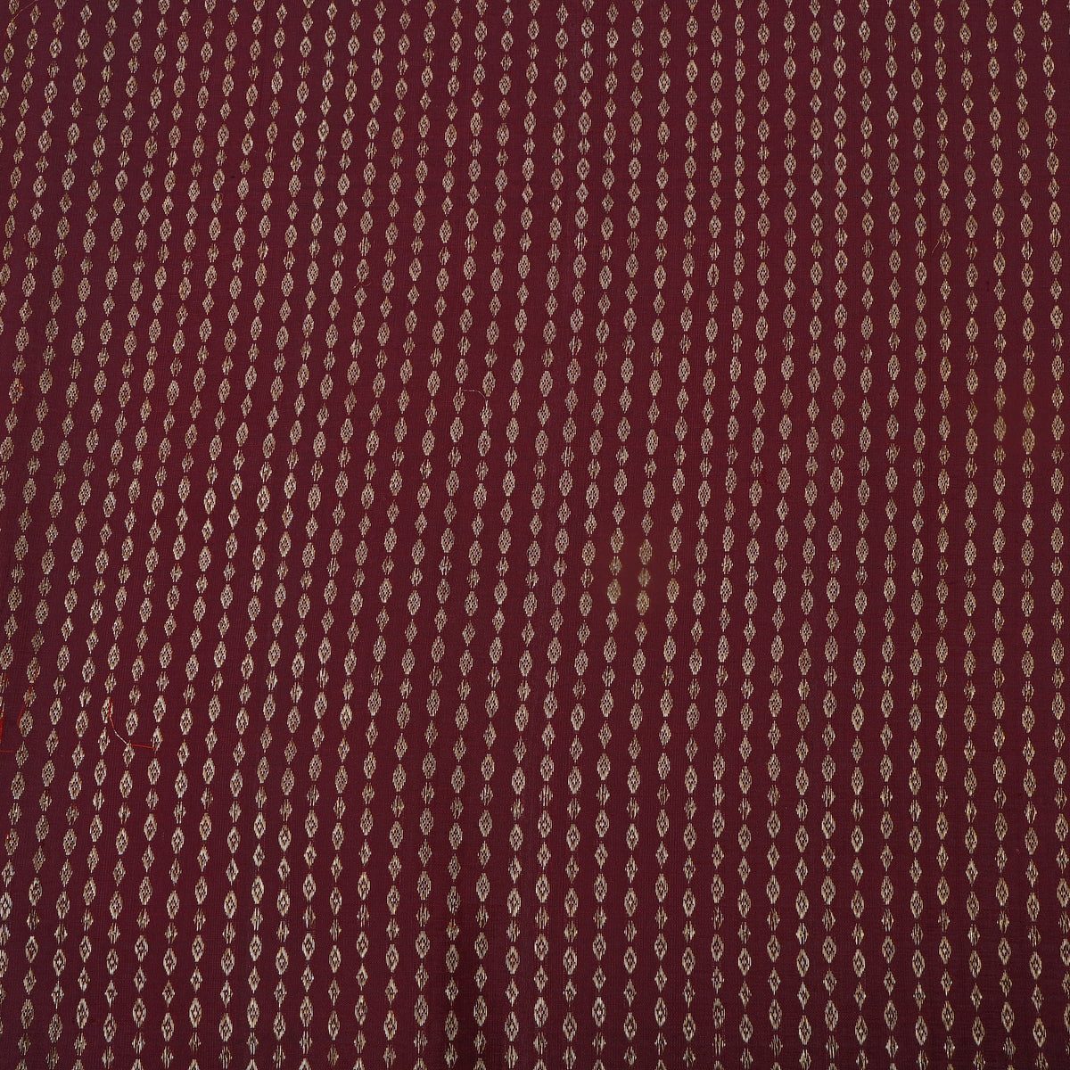 Oxblood Gold Zari Butti Kanjivaram Silk Fabric