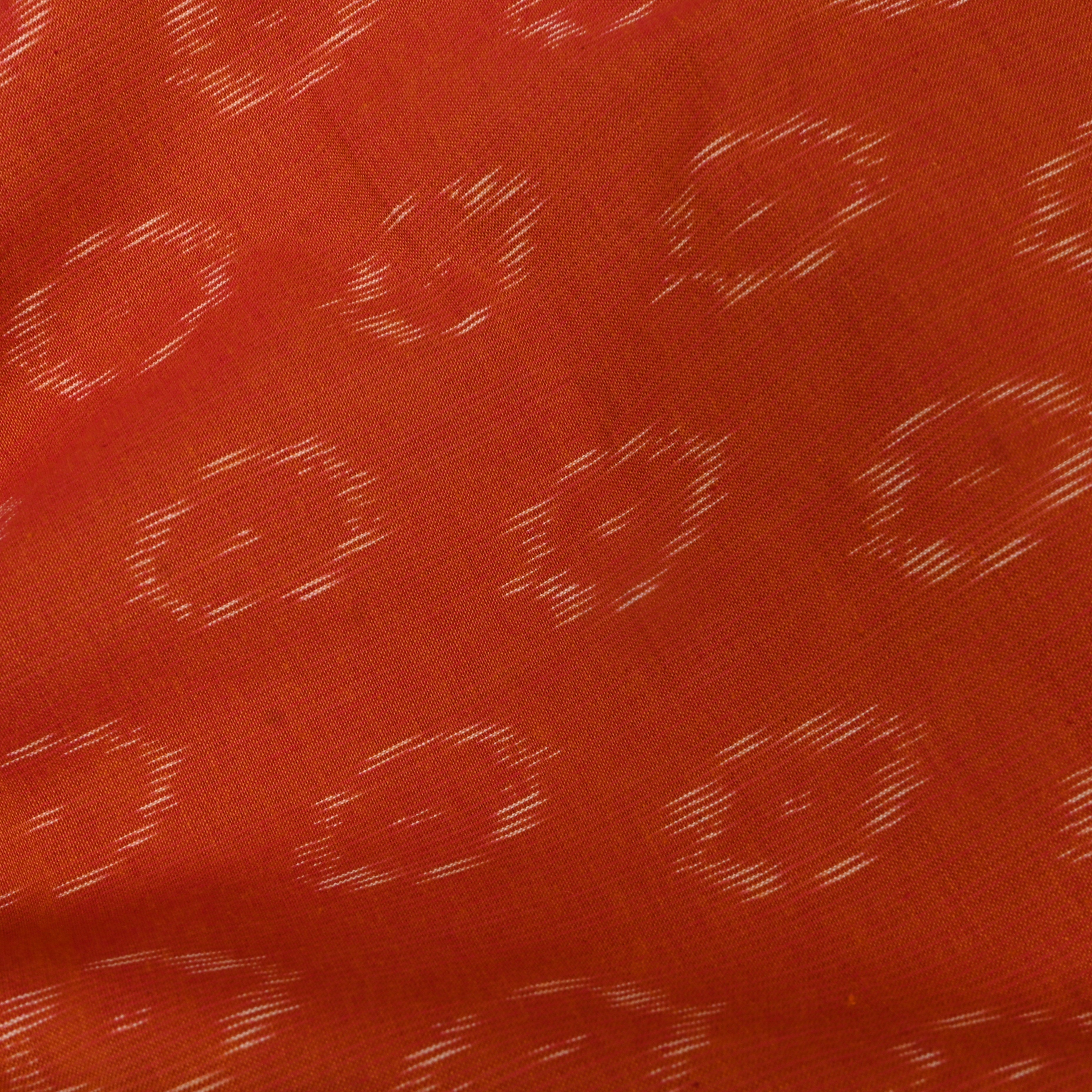 Burnt Orange Iktara Weave Cotton