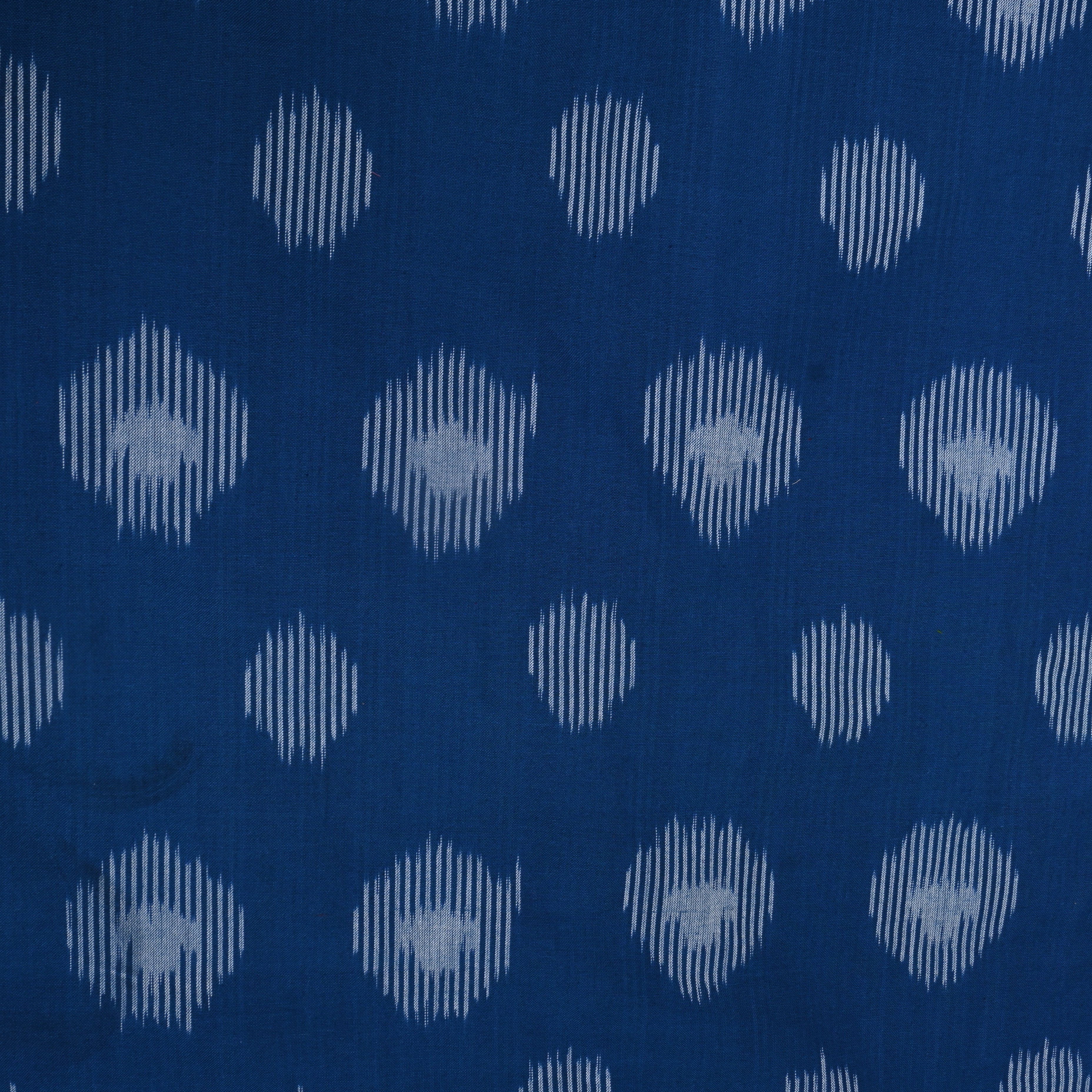 Royal Blue Diamond Iktara Weave Cotton