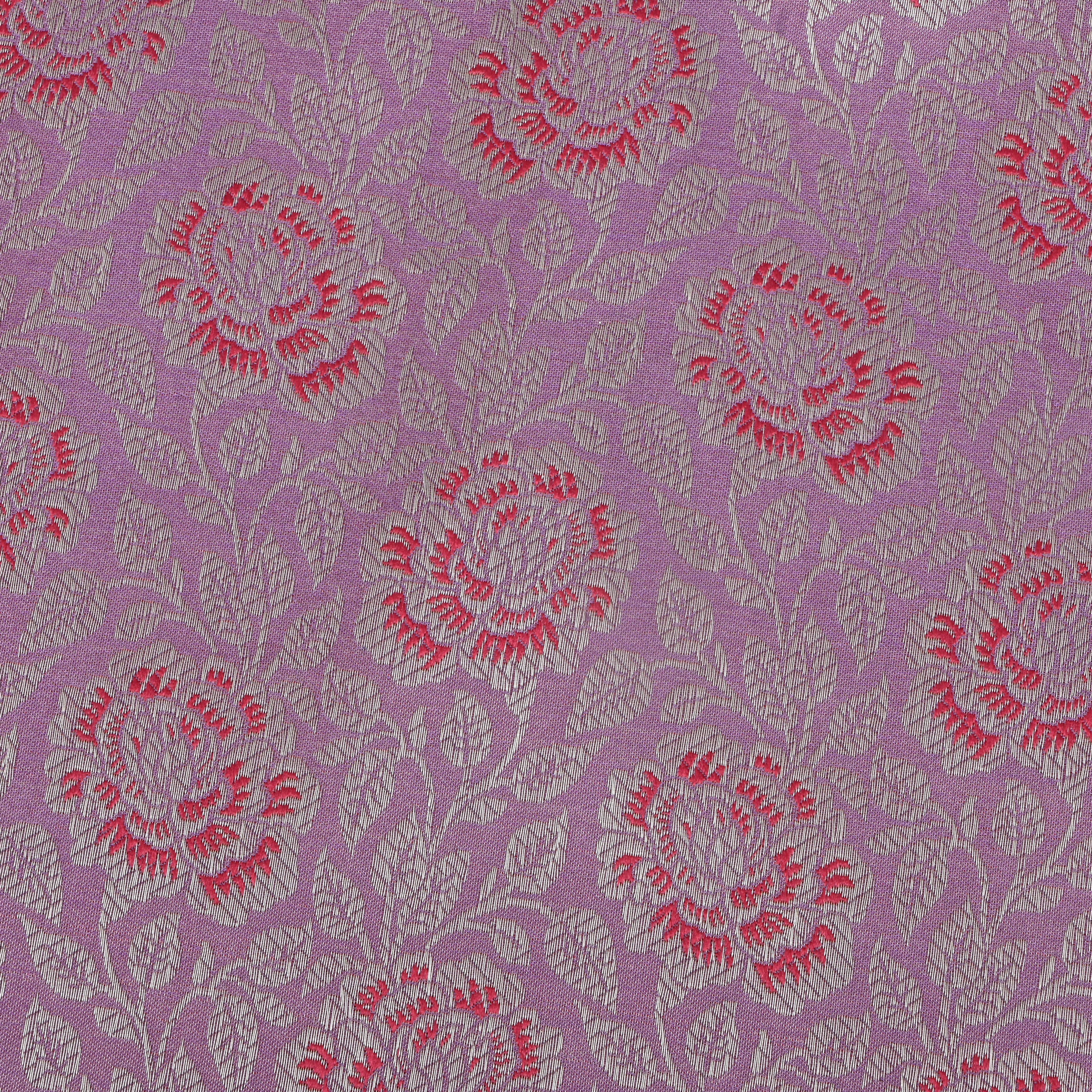 Lilac Banarasi Fabric With Contrast Border