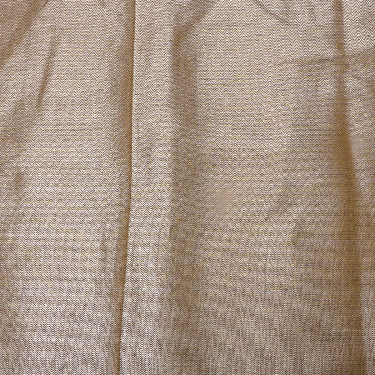 Wheat Gold Chevron Weave Tissue Fabric