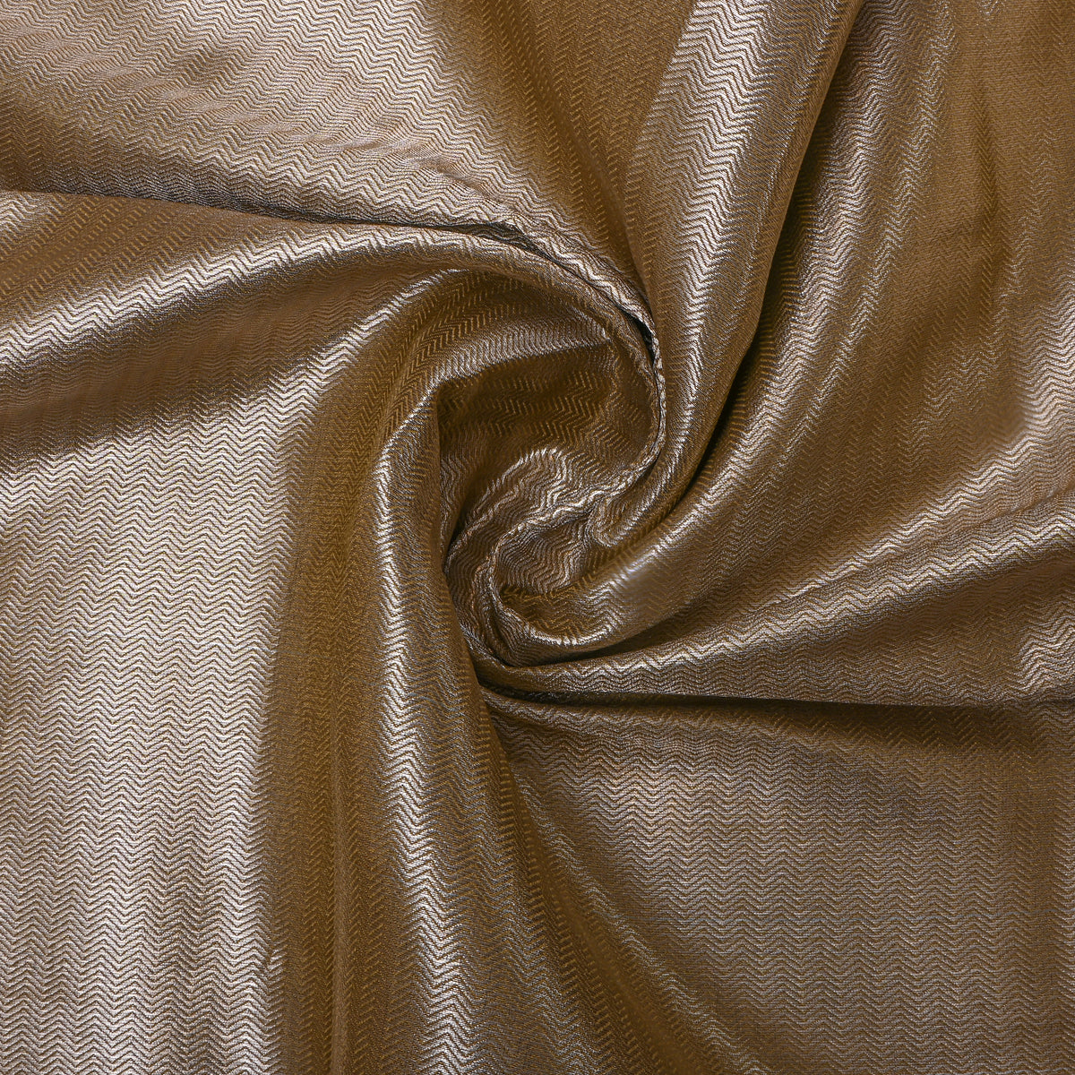 Wheat Gold Chevron Weave Tissue Fabric