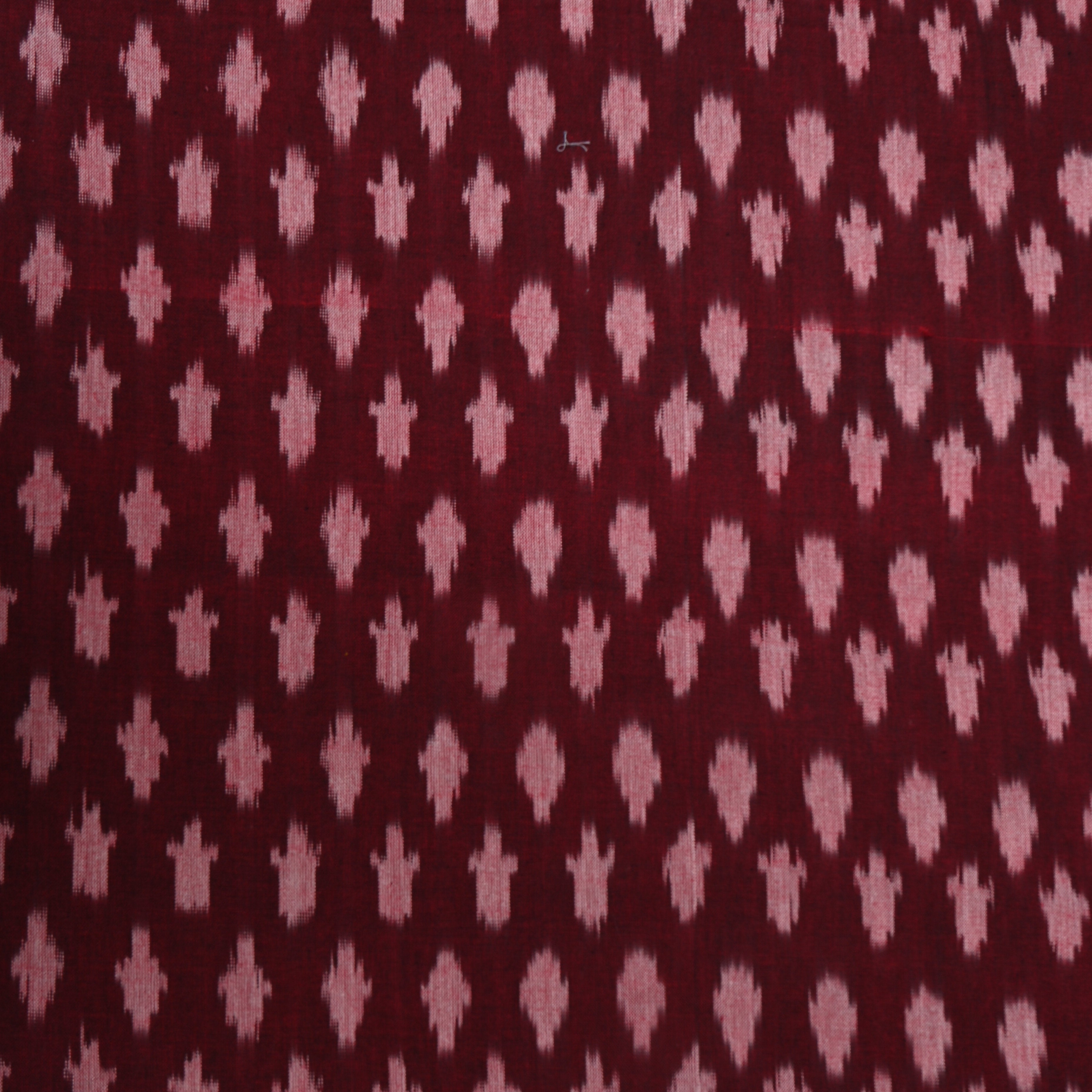 Deep Maroon Iktara Weave Cotton