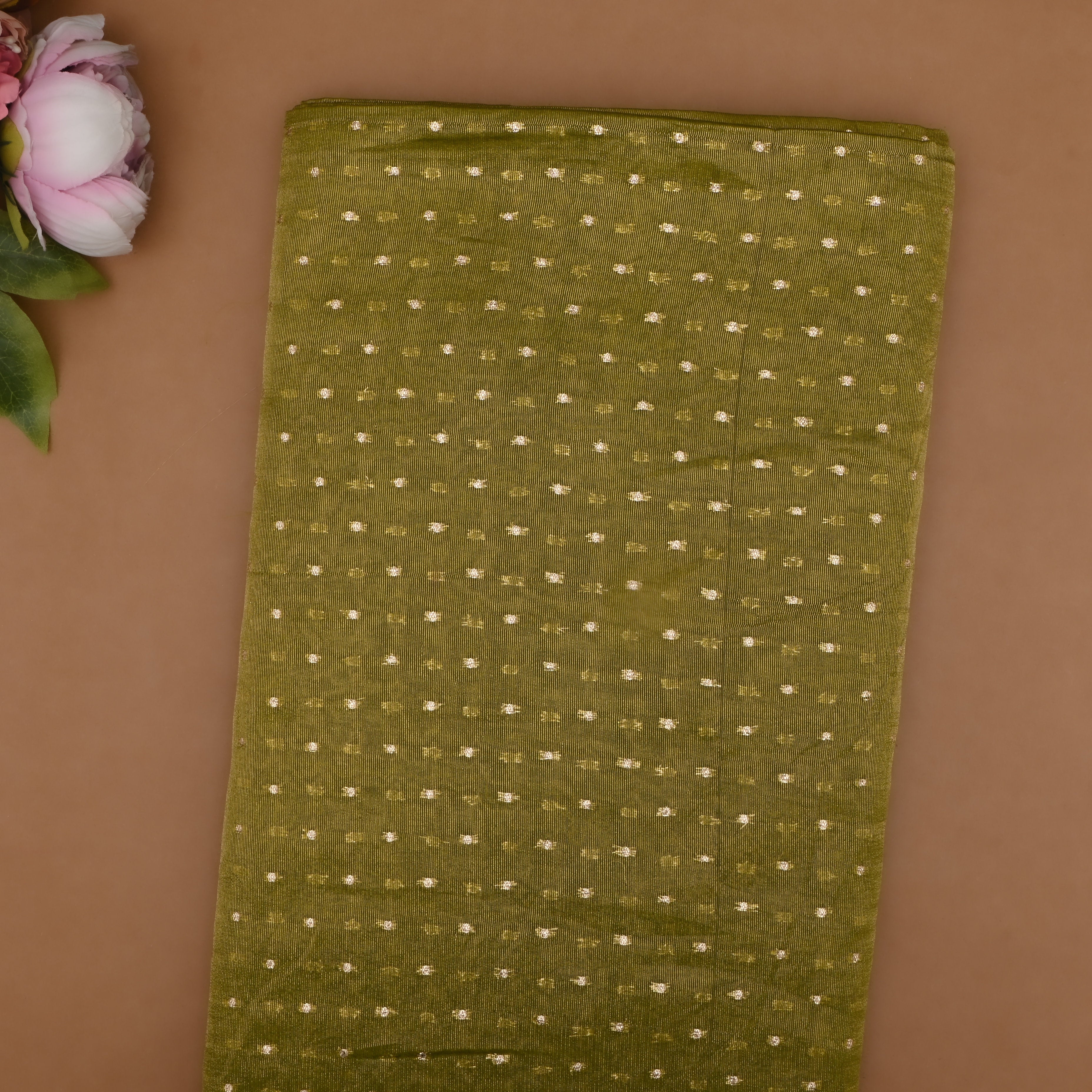 Mehandi Green Banarasi Fabric