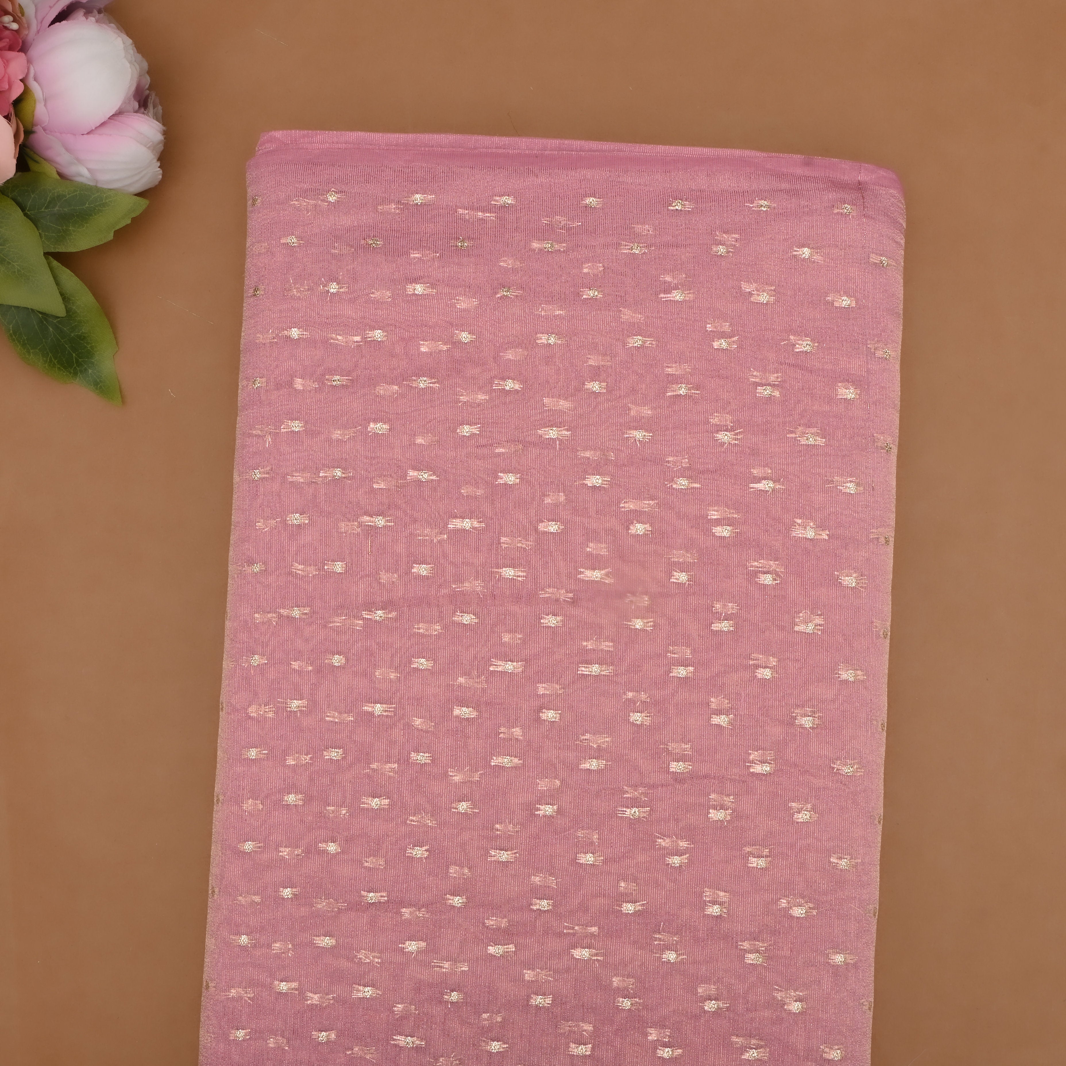 Dusty Pink Banaras Fabric