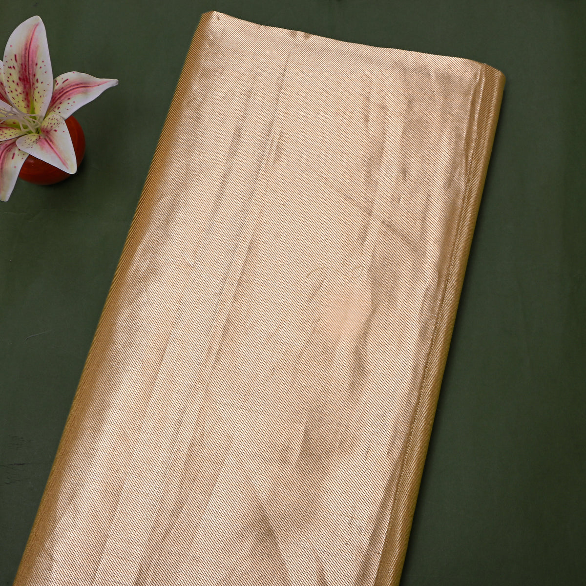 Sand Gold Plain Tissue Fabric