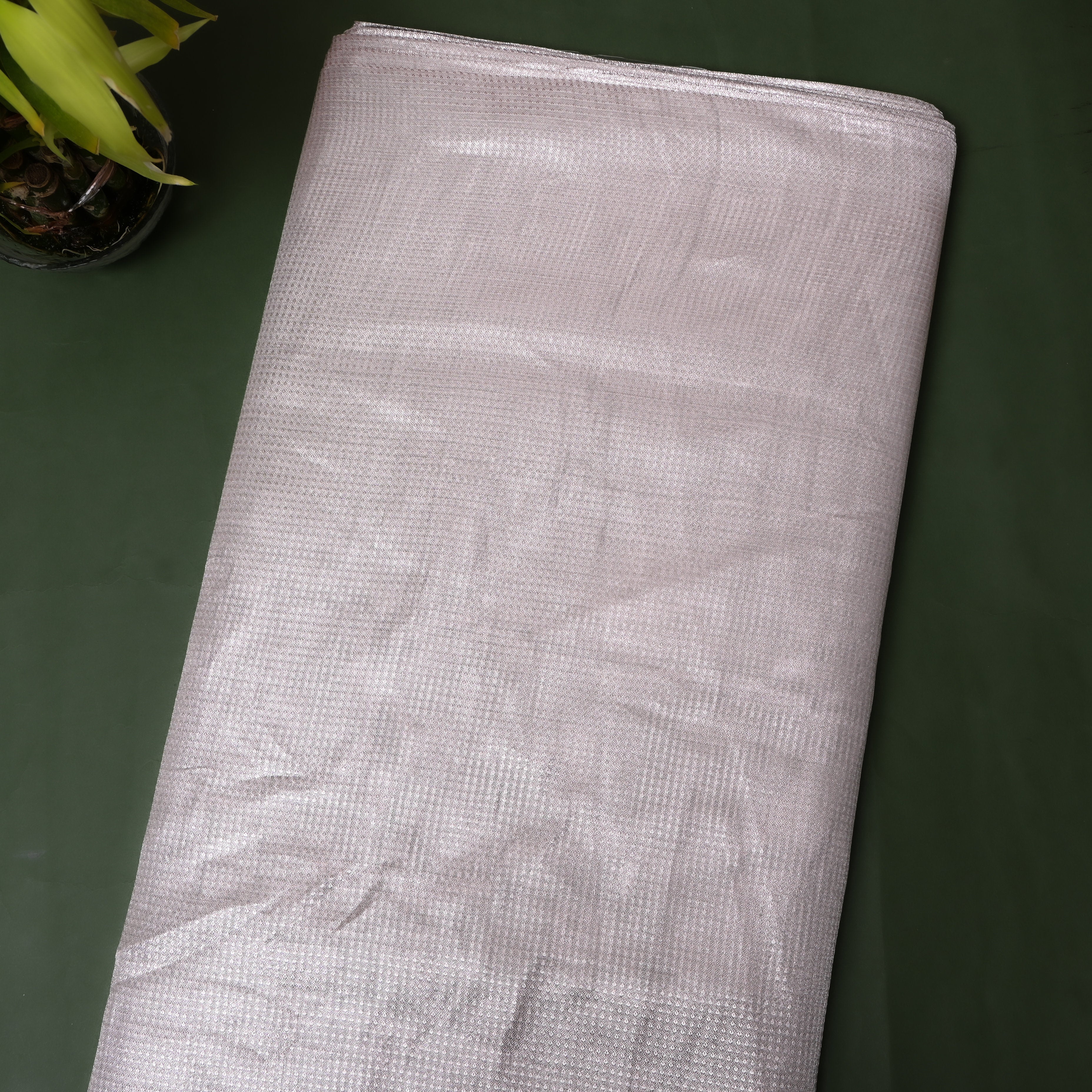 Blush Gold Diamond Trellis Floral Jamawar Fabric