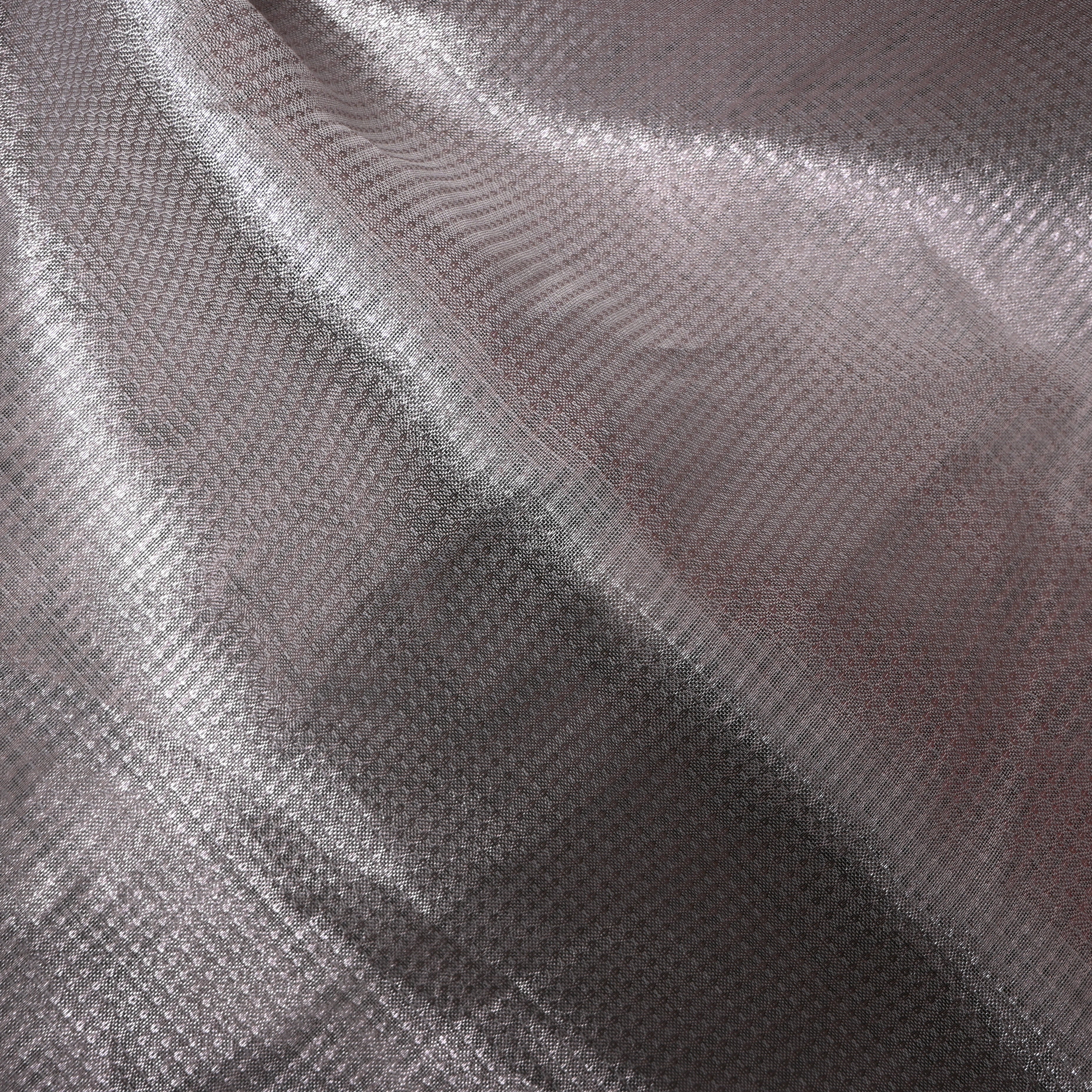 Blush Gold Diamond Trellis Floral Jamawar Fabric