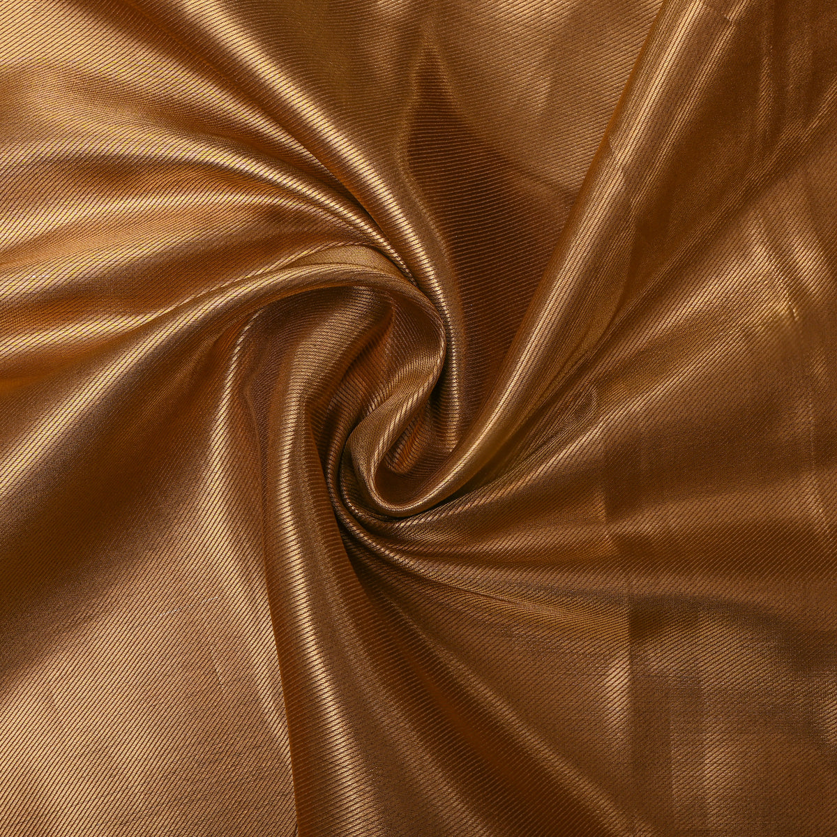 Bronze Gold Plain Tissue Fabric