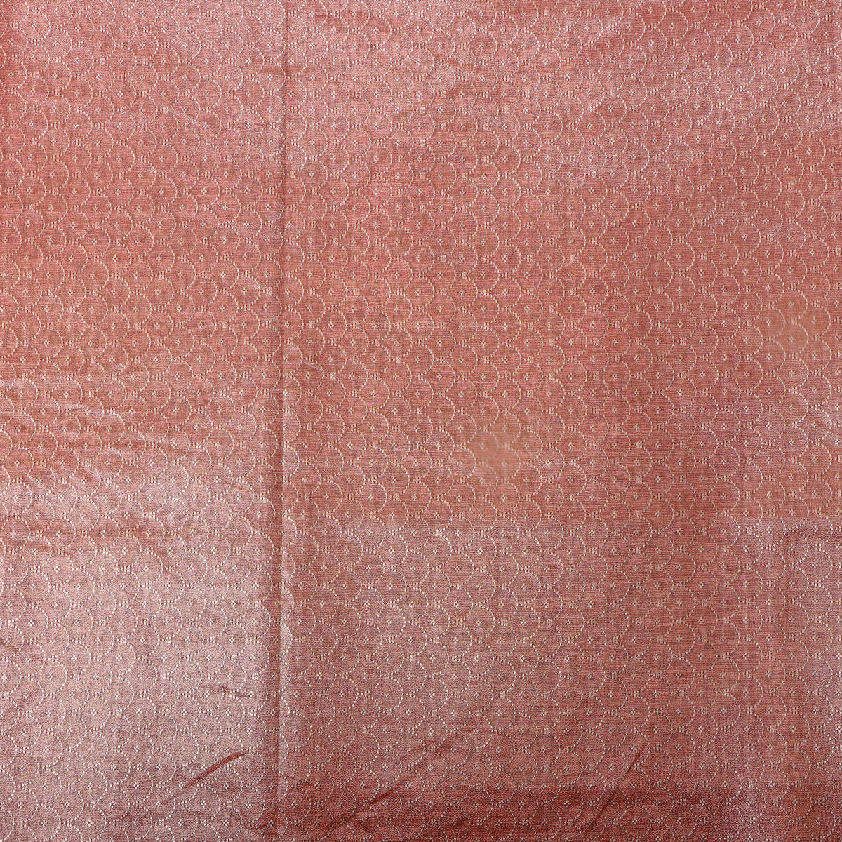 Terracotta Orange Banarasi Silk With Gold Fan Weave