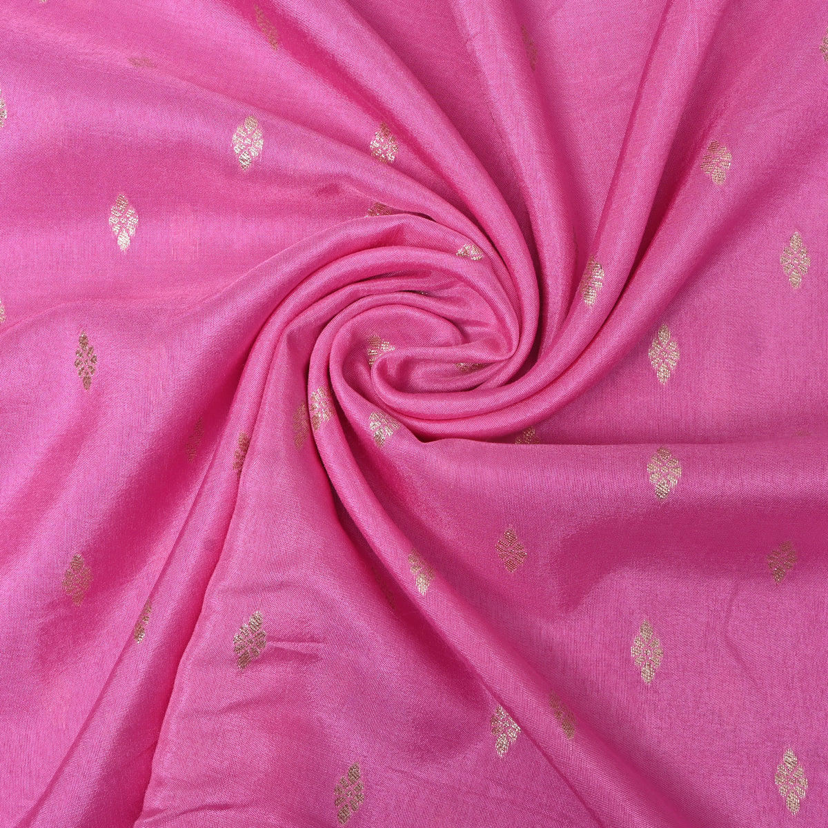 Magenta Jamawar Silk With Woven Diamond Motifs