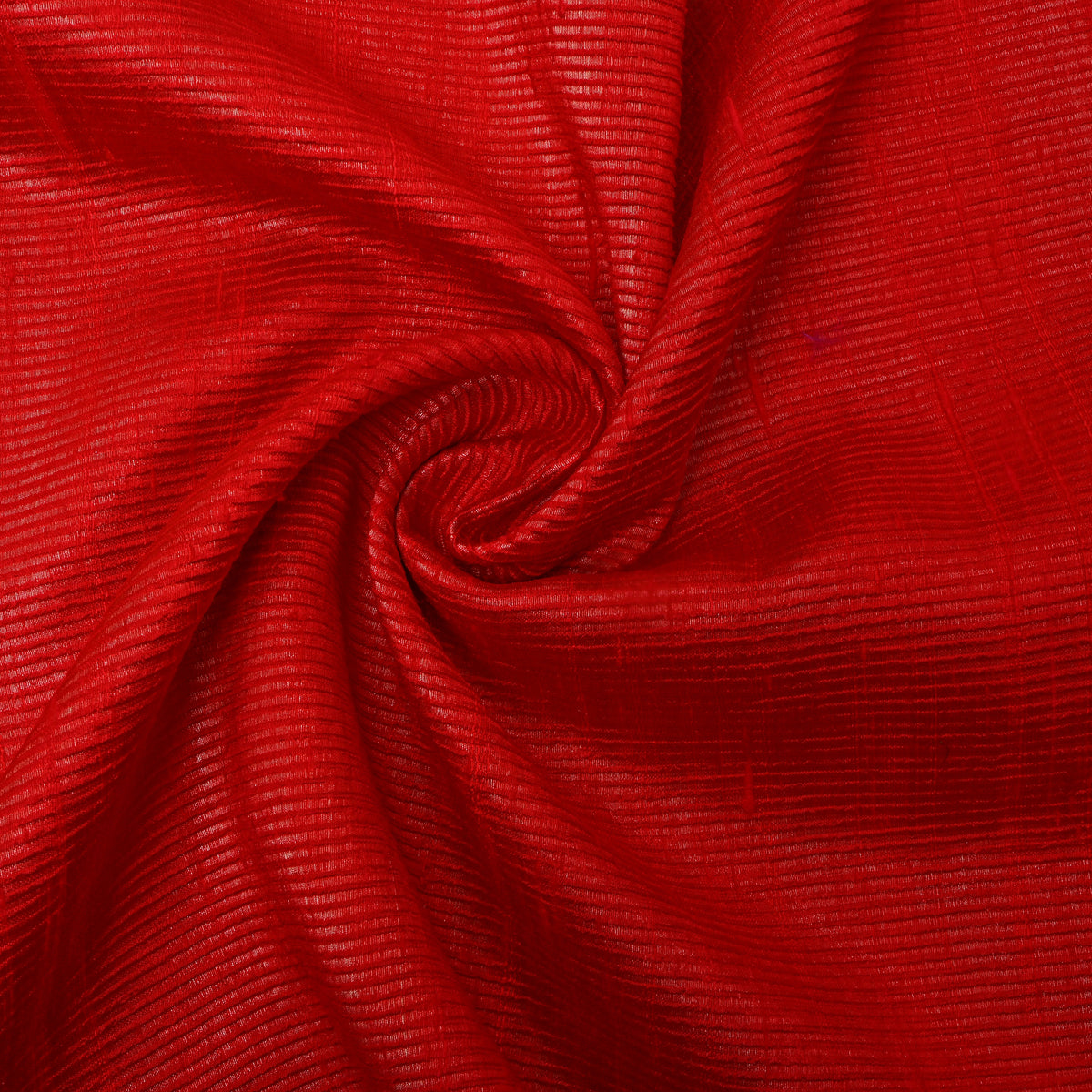 Poppy Slub Thread Work Jamawar Silk Fabric