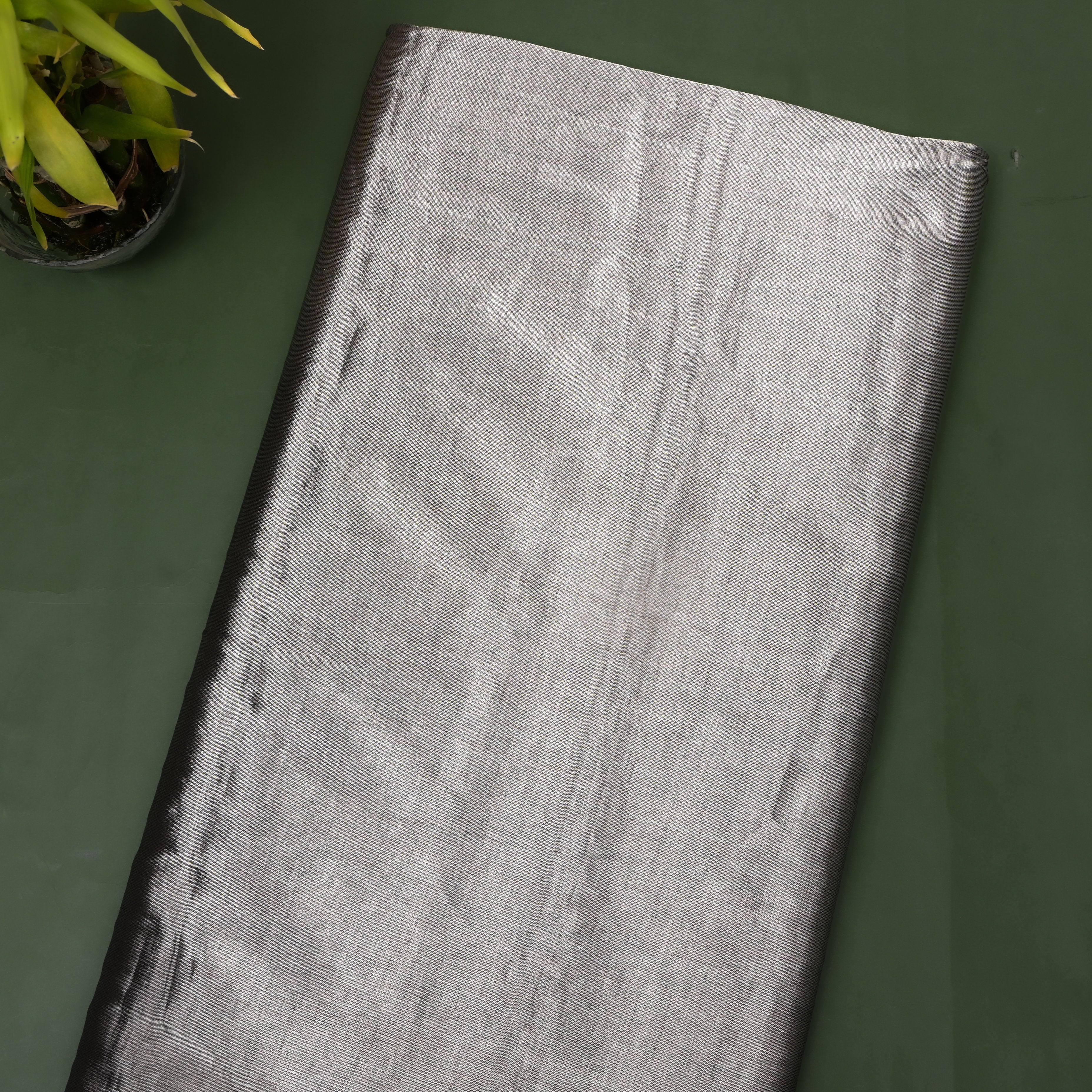 Steel Grey Kanchi Tissue