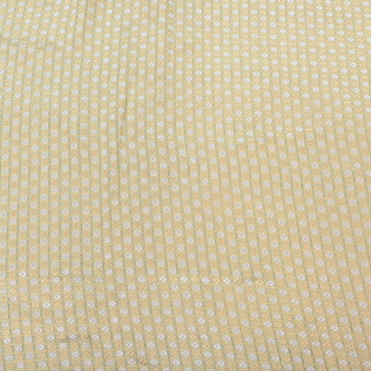 Rosewood Gold Zari Brocade Jamawar Silk Fabric