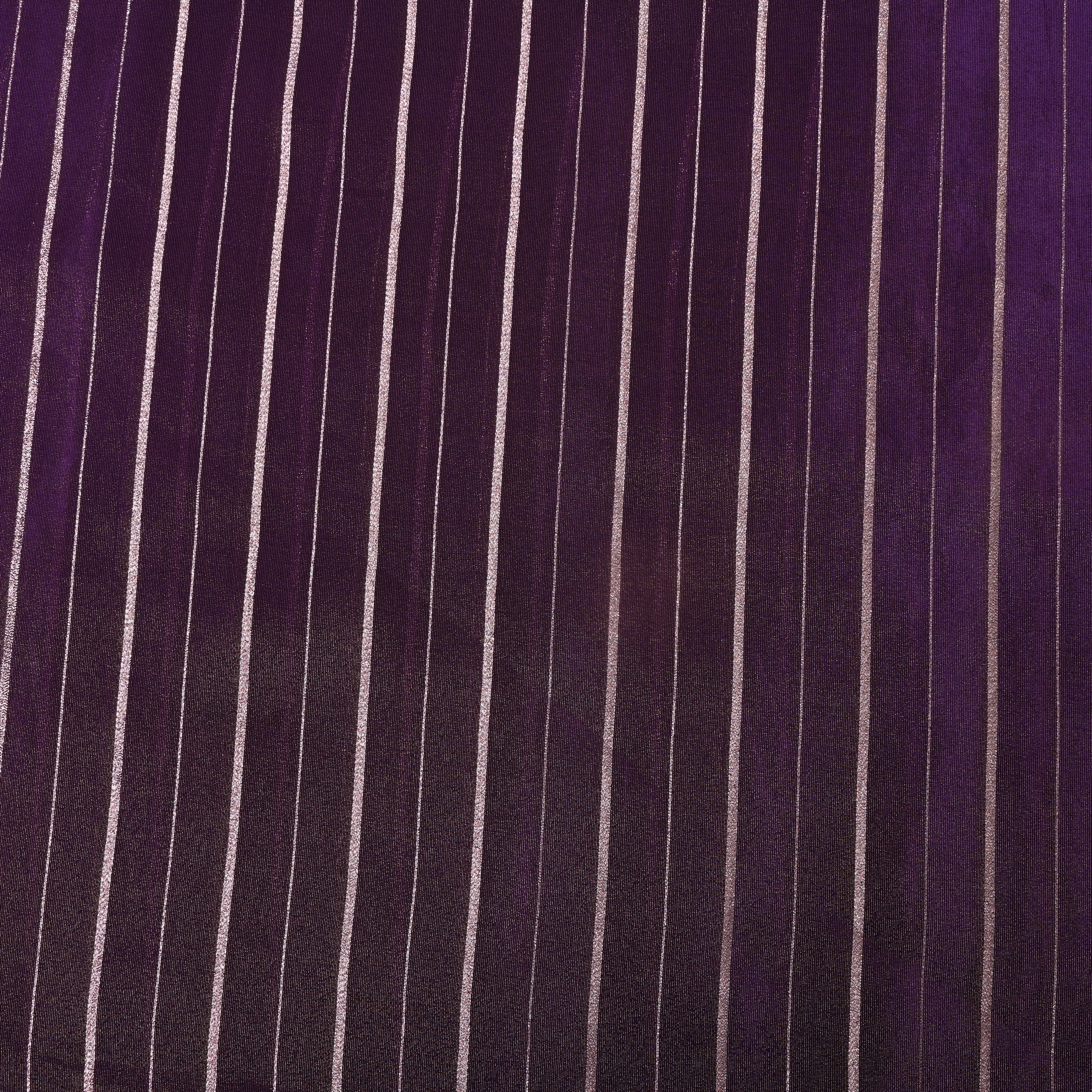 Purple Zari Woven Tissue Fabric