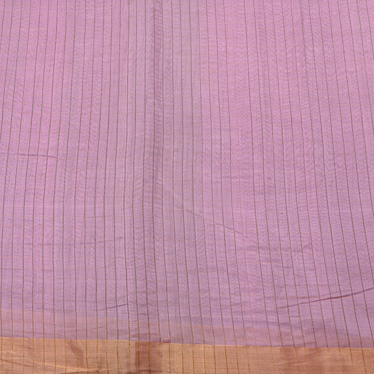 Lilac Gold Stripe Self Weave Jamawar Silk Fabric