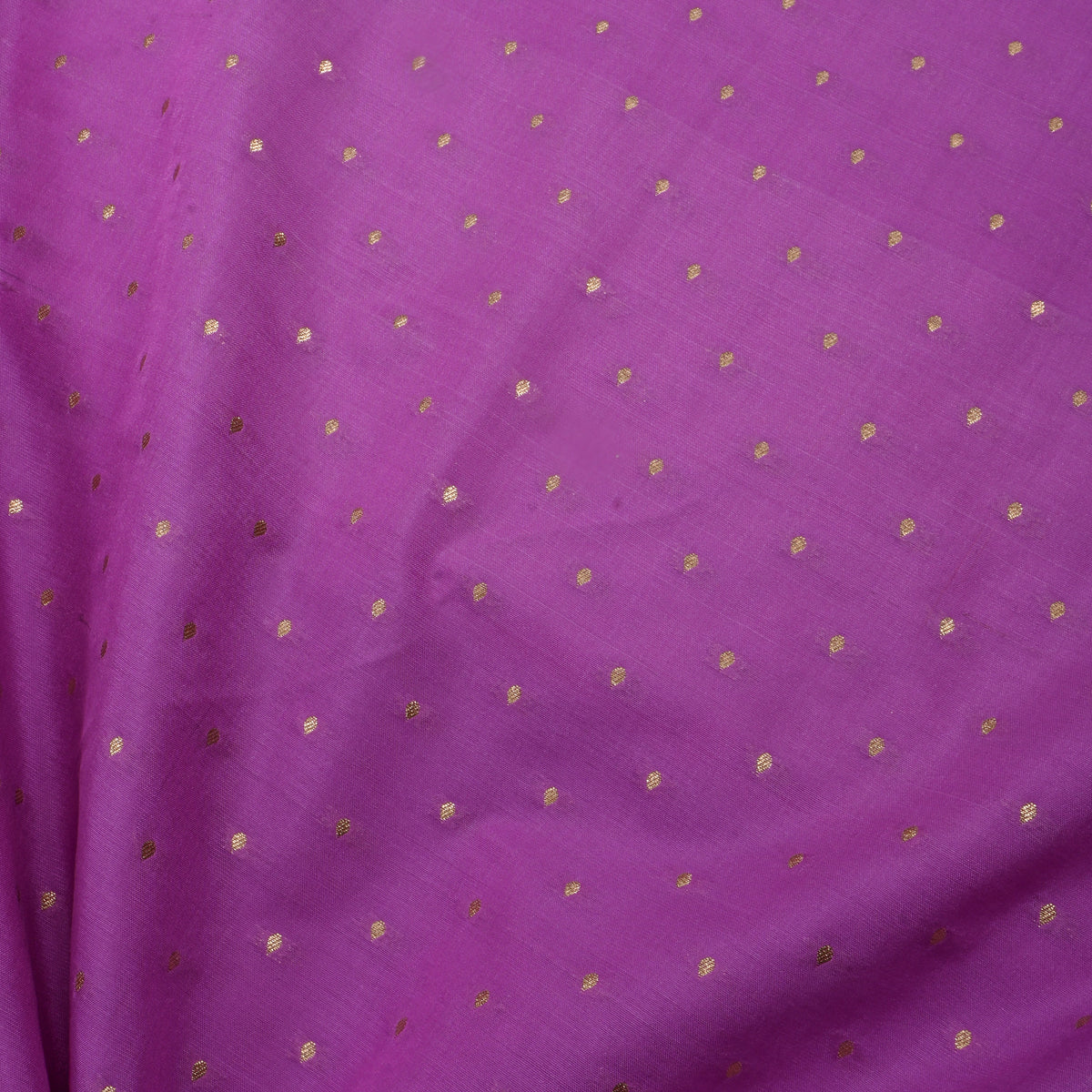 Orchid Purple Gold Zari Butti Jamawar Silk Fabric