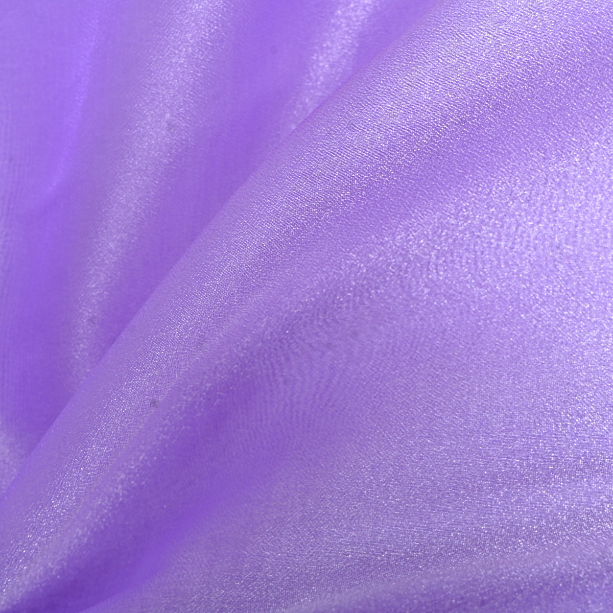 Bright Shimmery Lavender Plain Organza Fabric