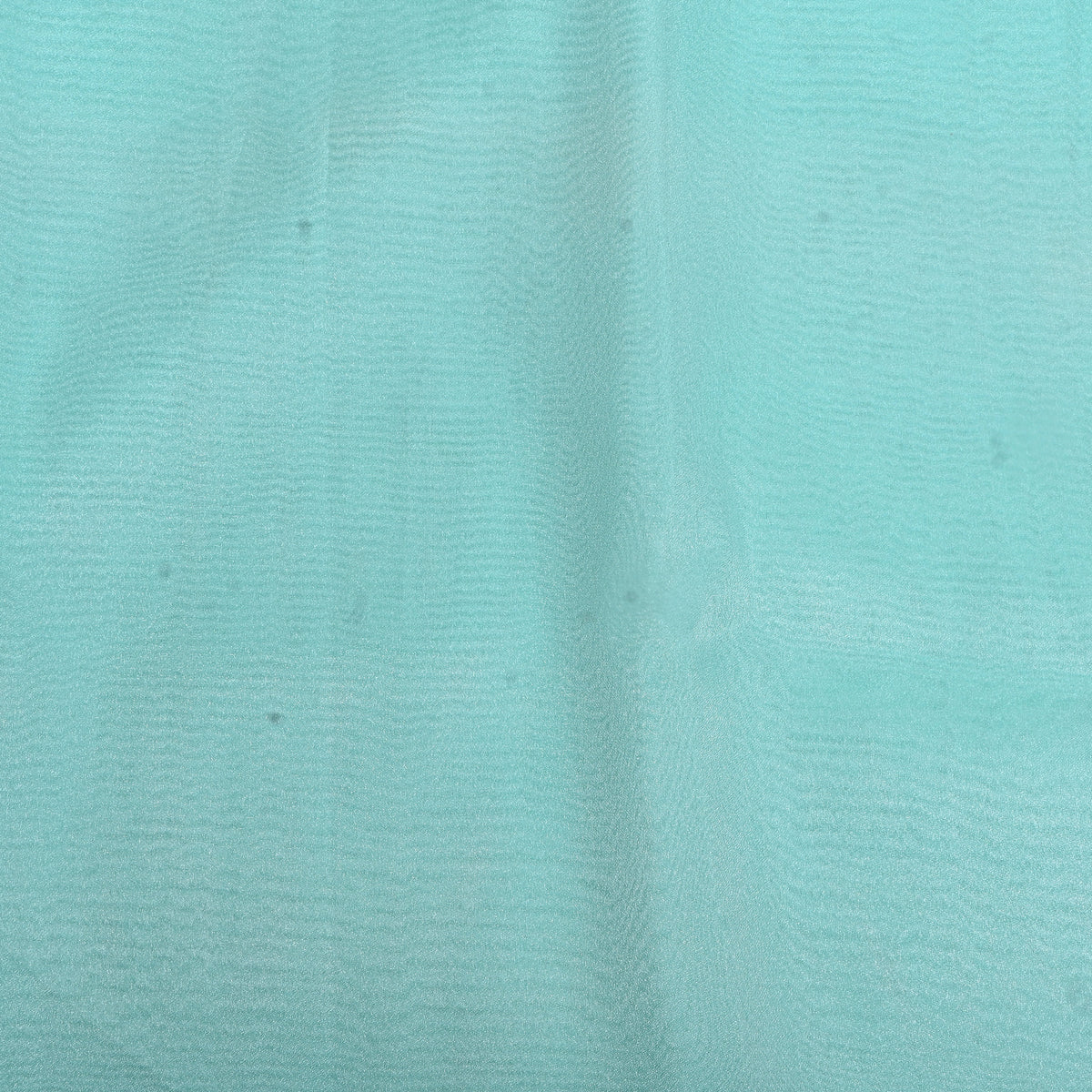 Light Shimmery Turquoise Plain Organza Fabric