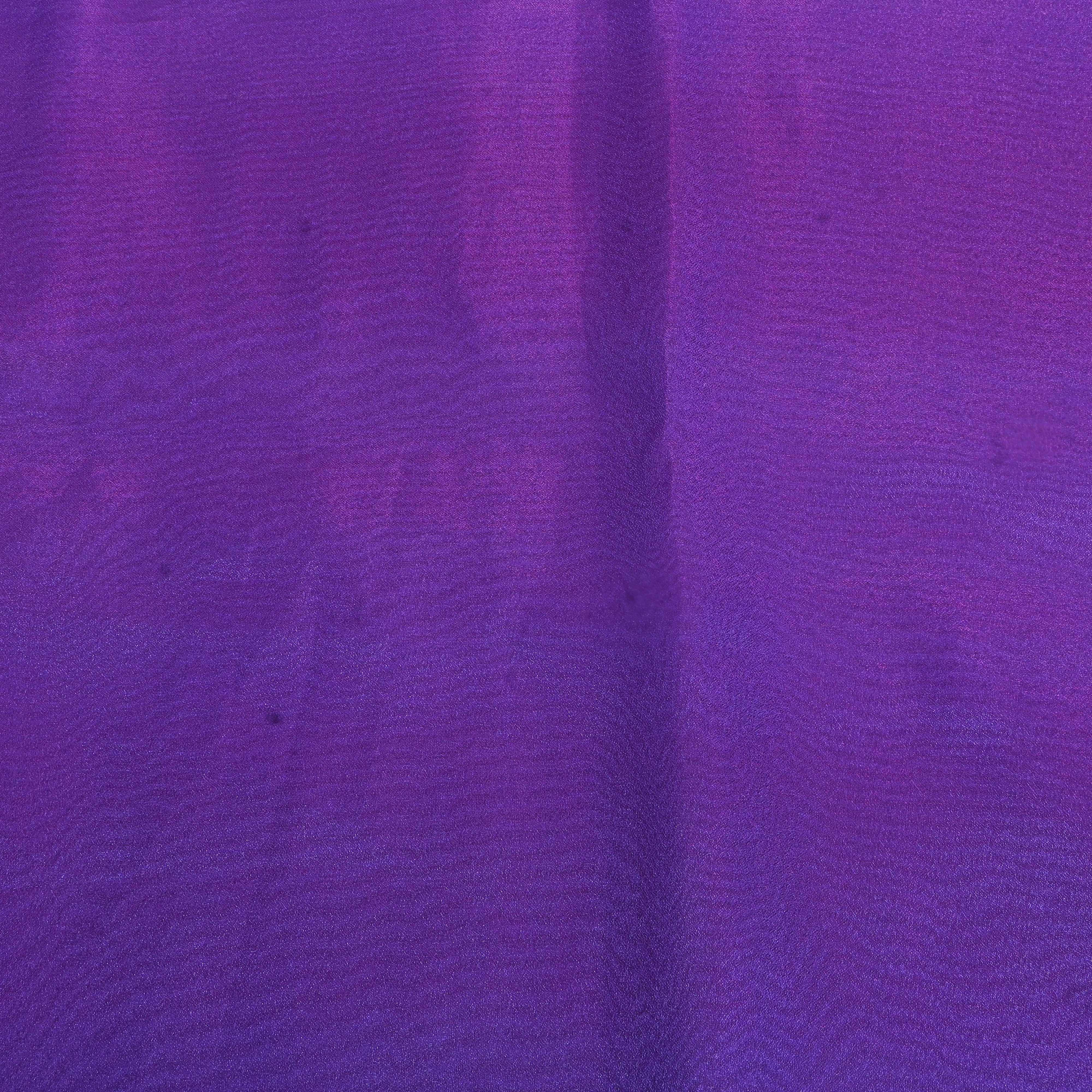 Dark Shimmery Purple Plain Organza Fabric