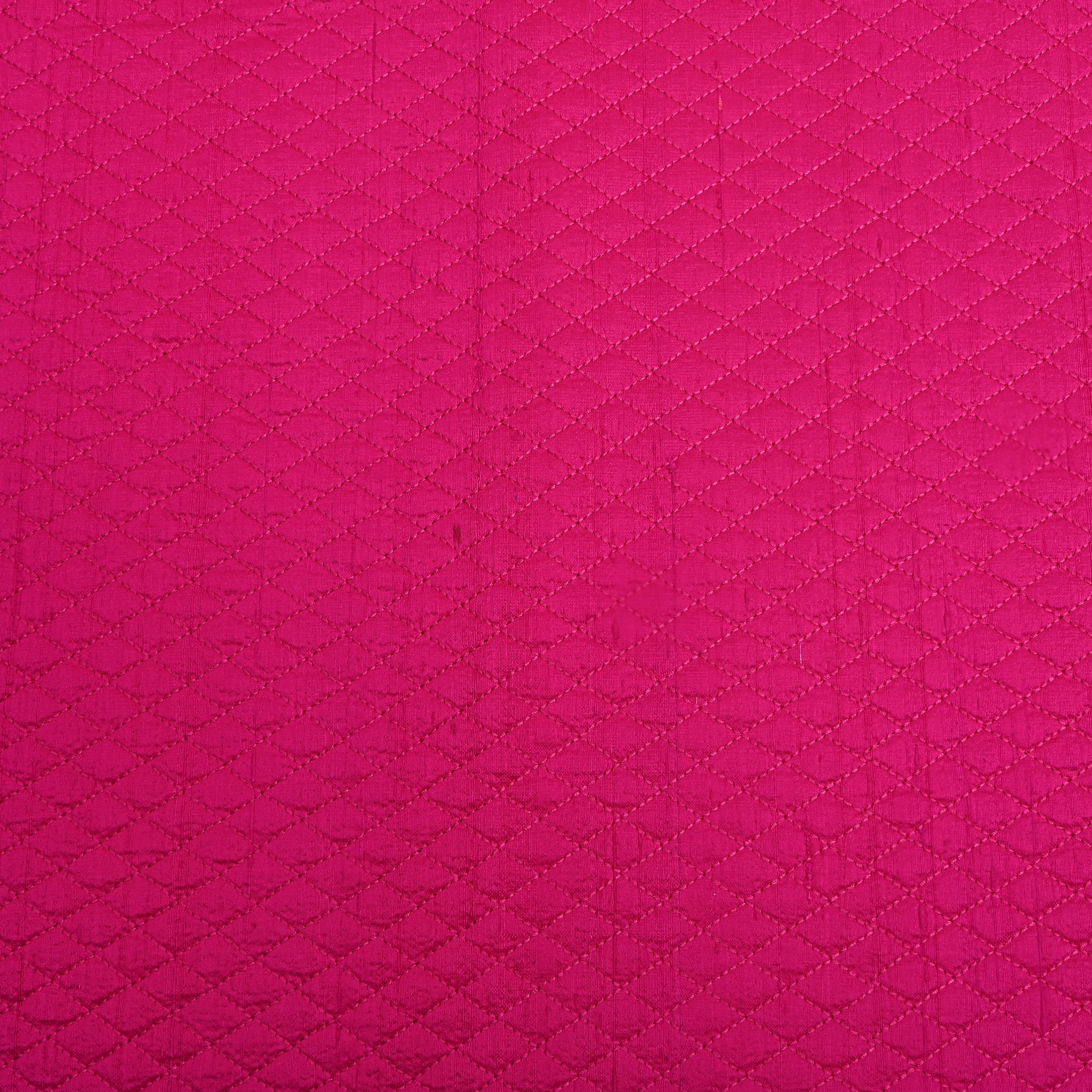 Pink Diamond Embroidery Raw Silk