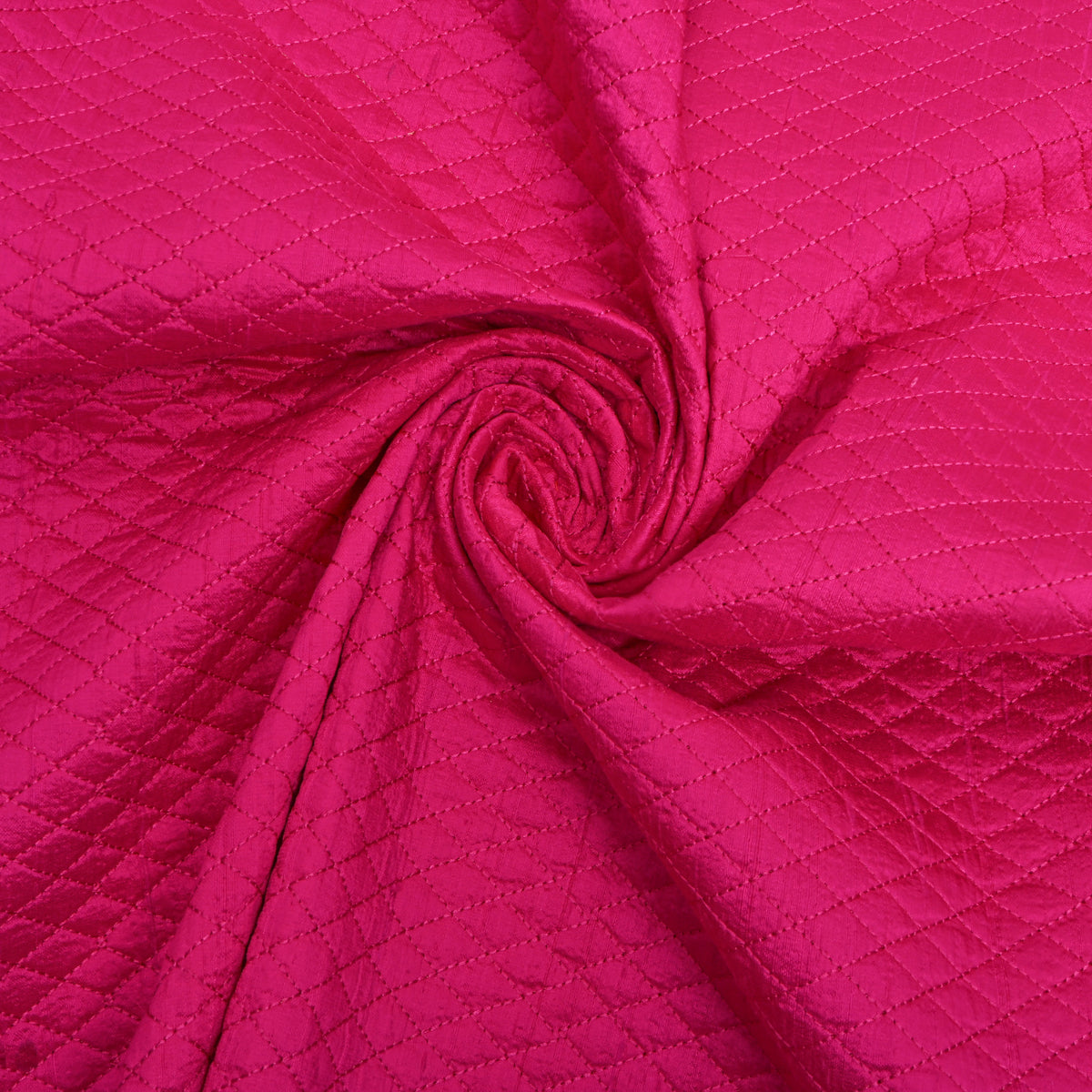 Pink Diamond Embroidery Raw Silk