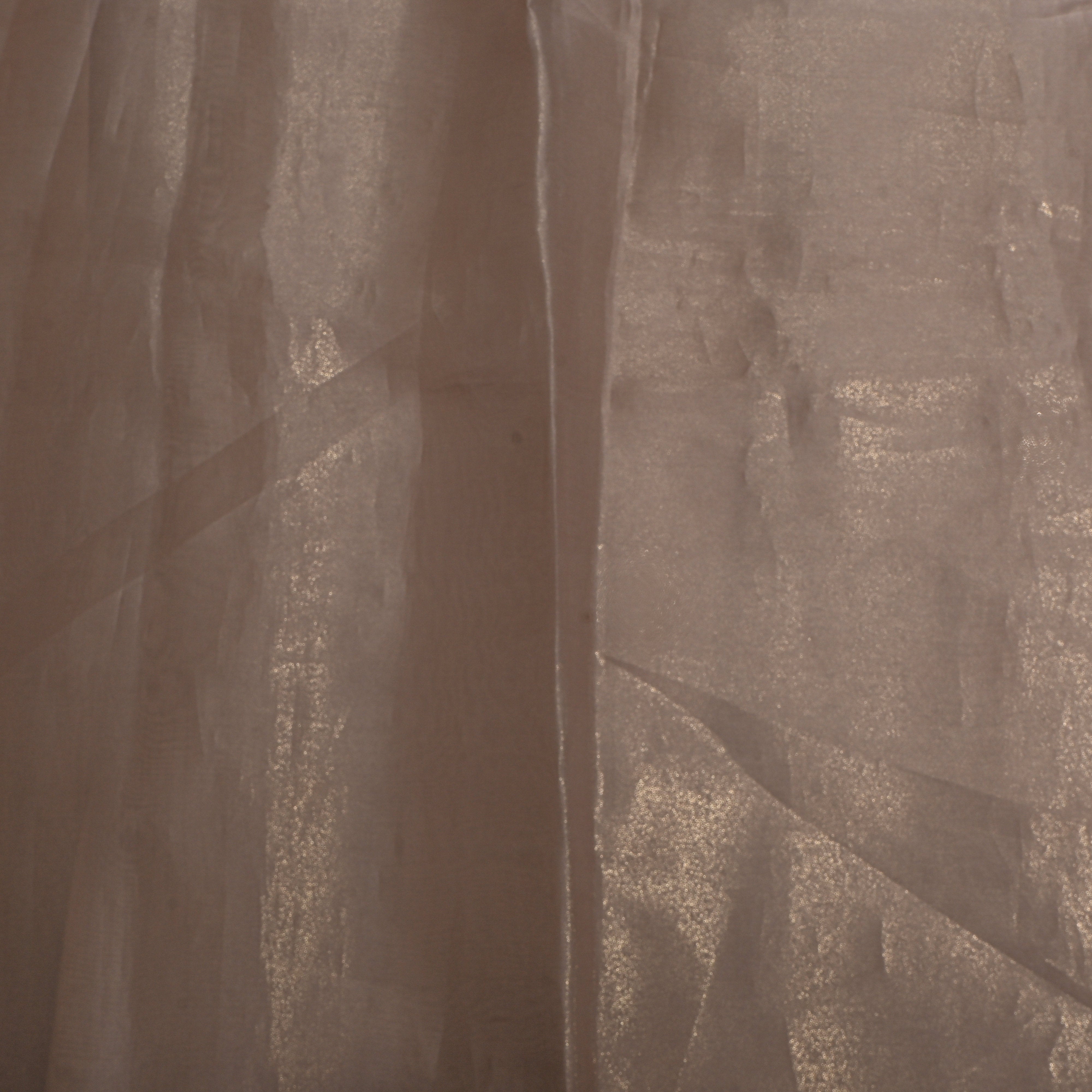 Brown Shimmer Organza Fabric