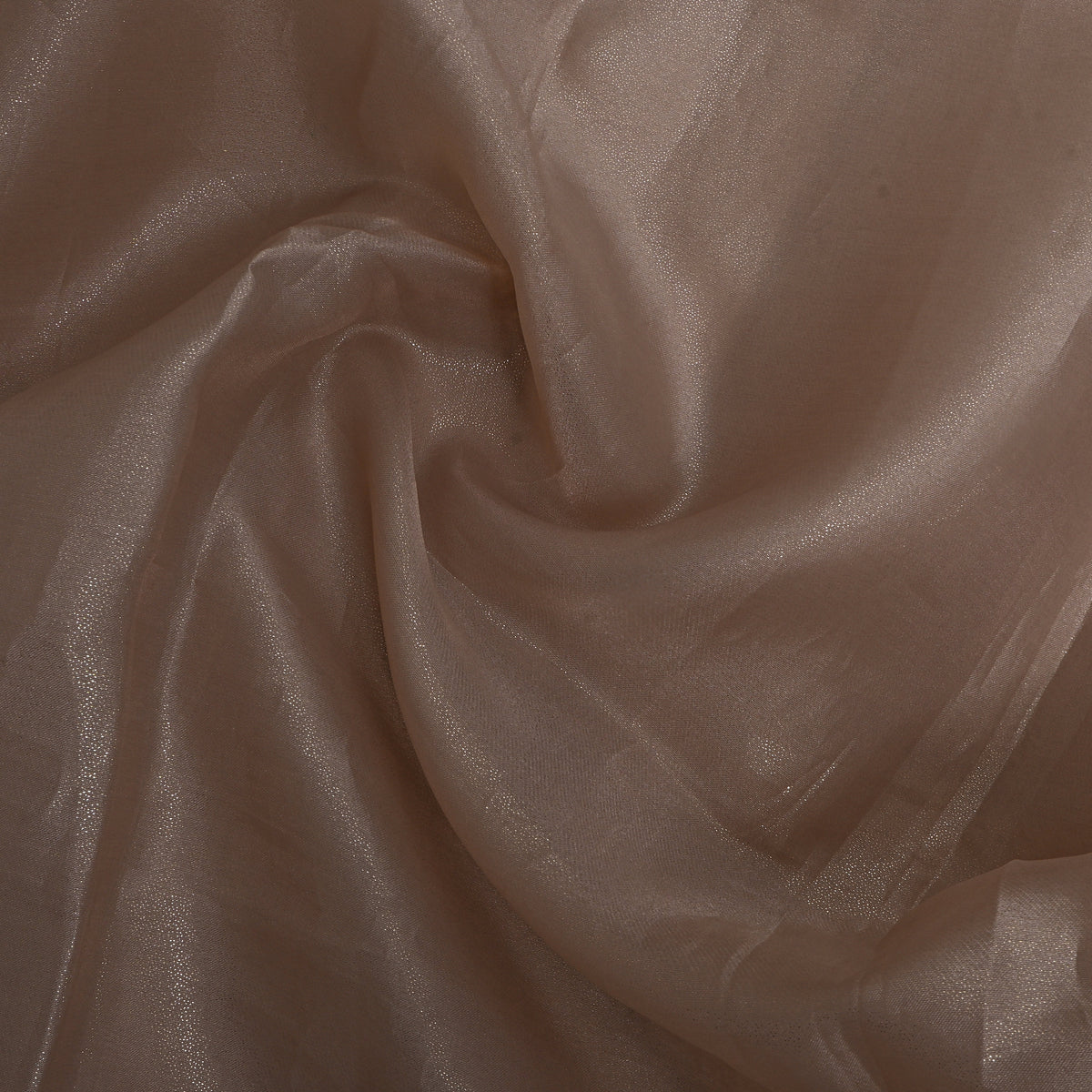 Brown Shimmer Organza Fabric