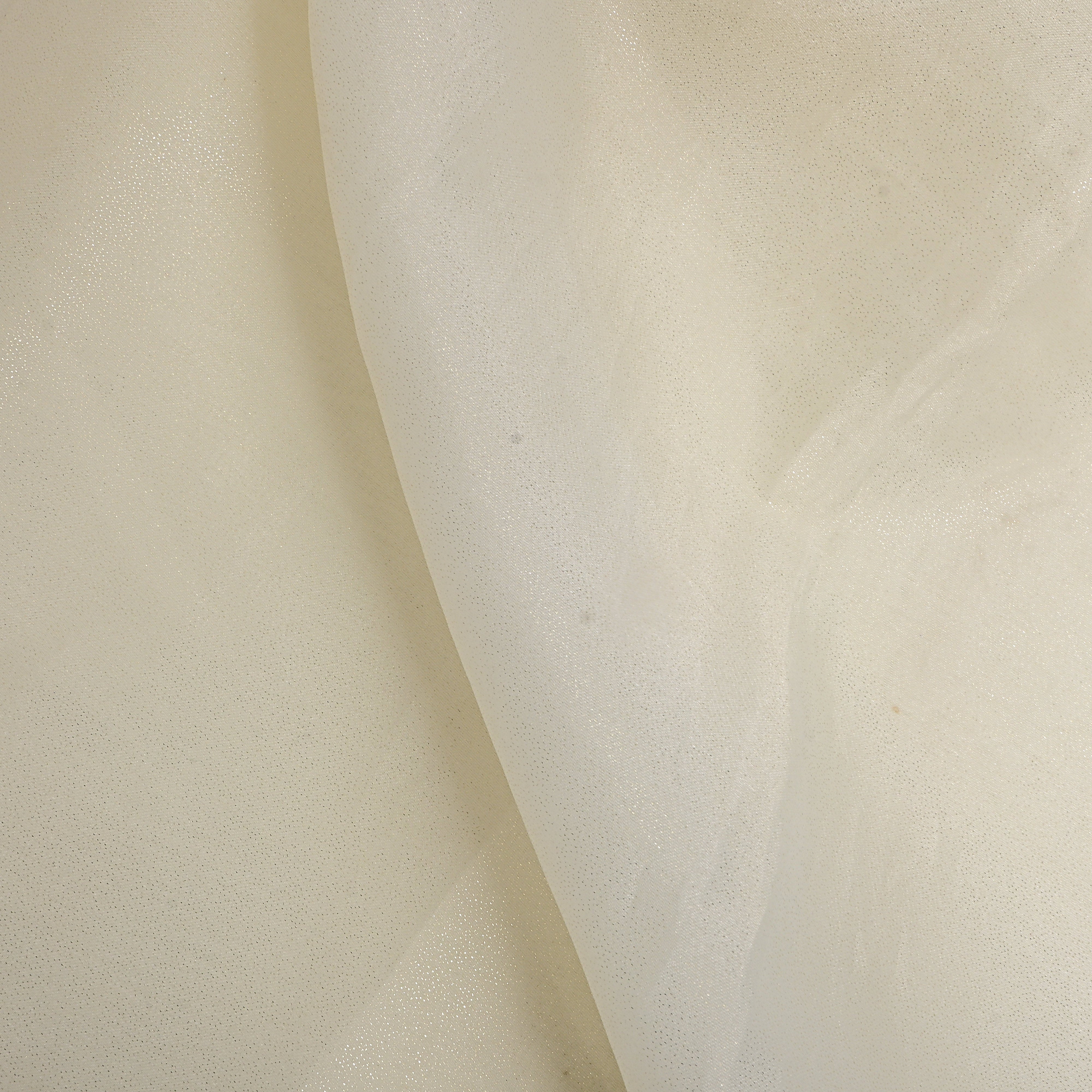 White Shimmer Plain Organza Fabric