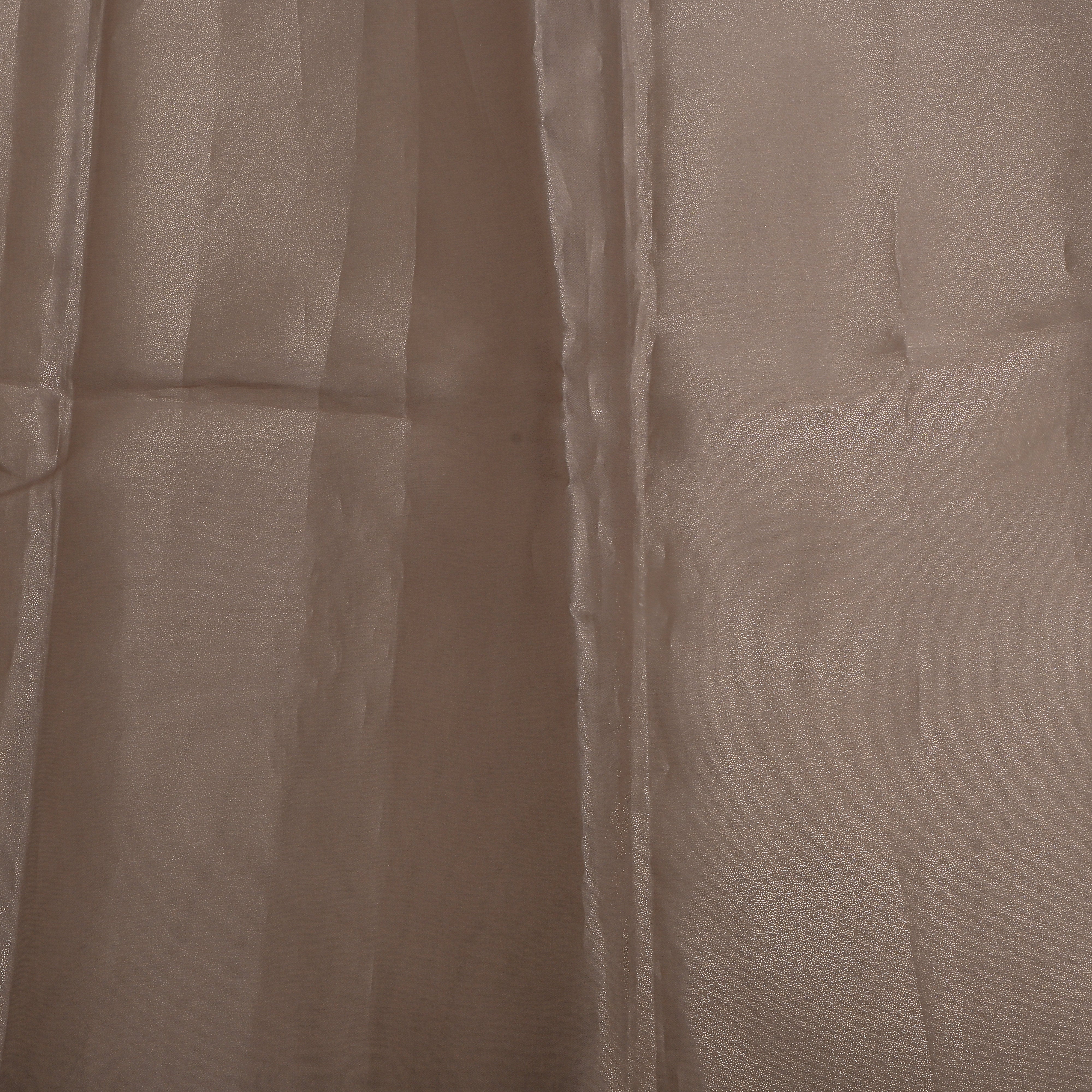 Brown Shimmer Plain Organza Fabric