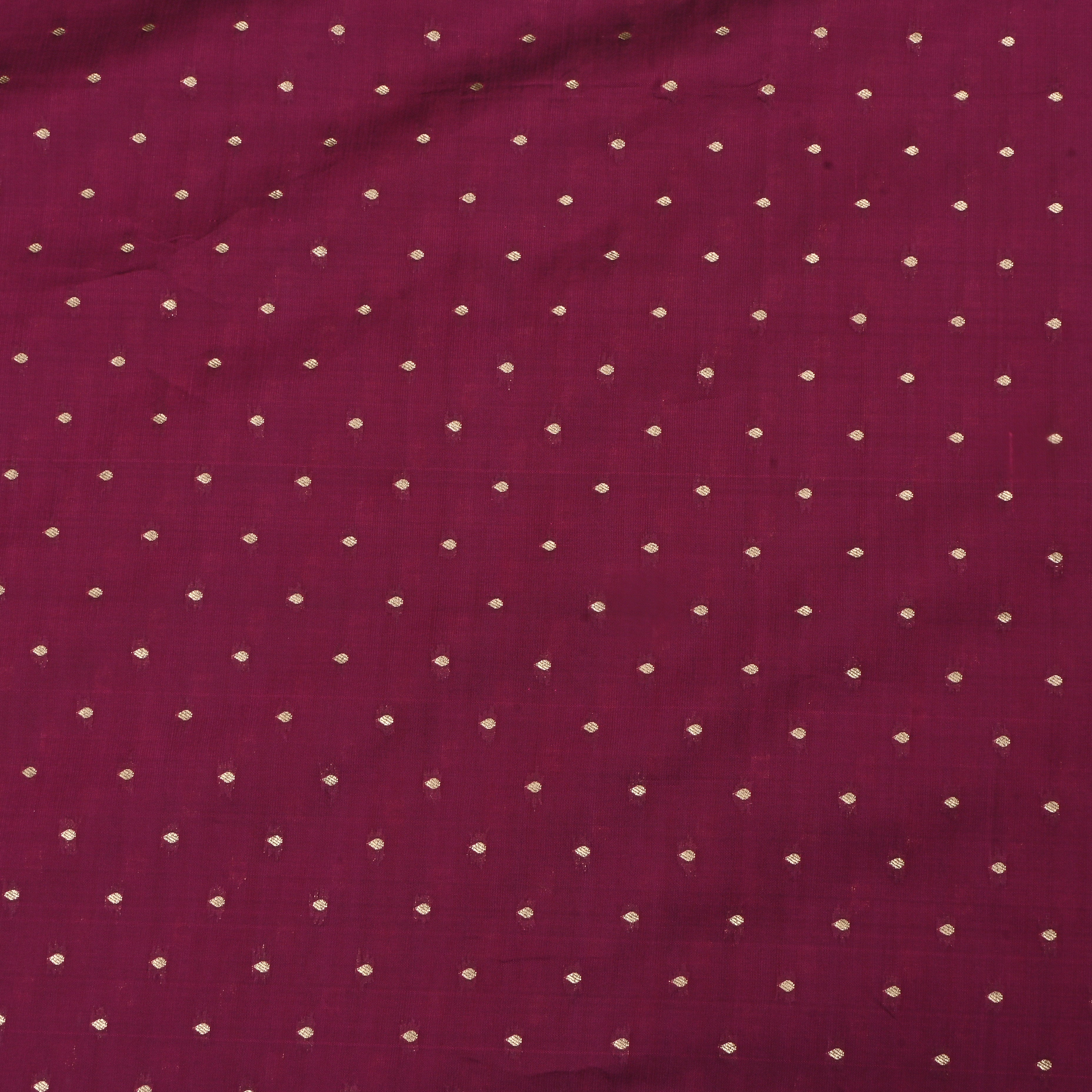 Pansy Purple Jamawar Silk Fabric With Butti'S