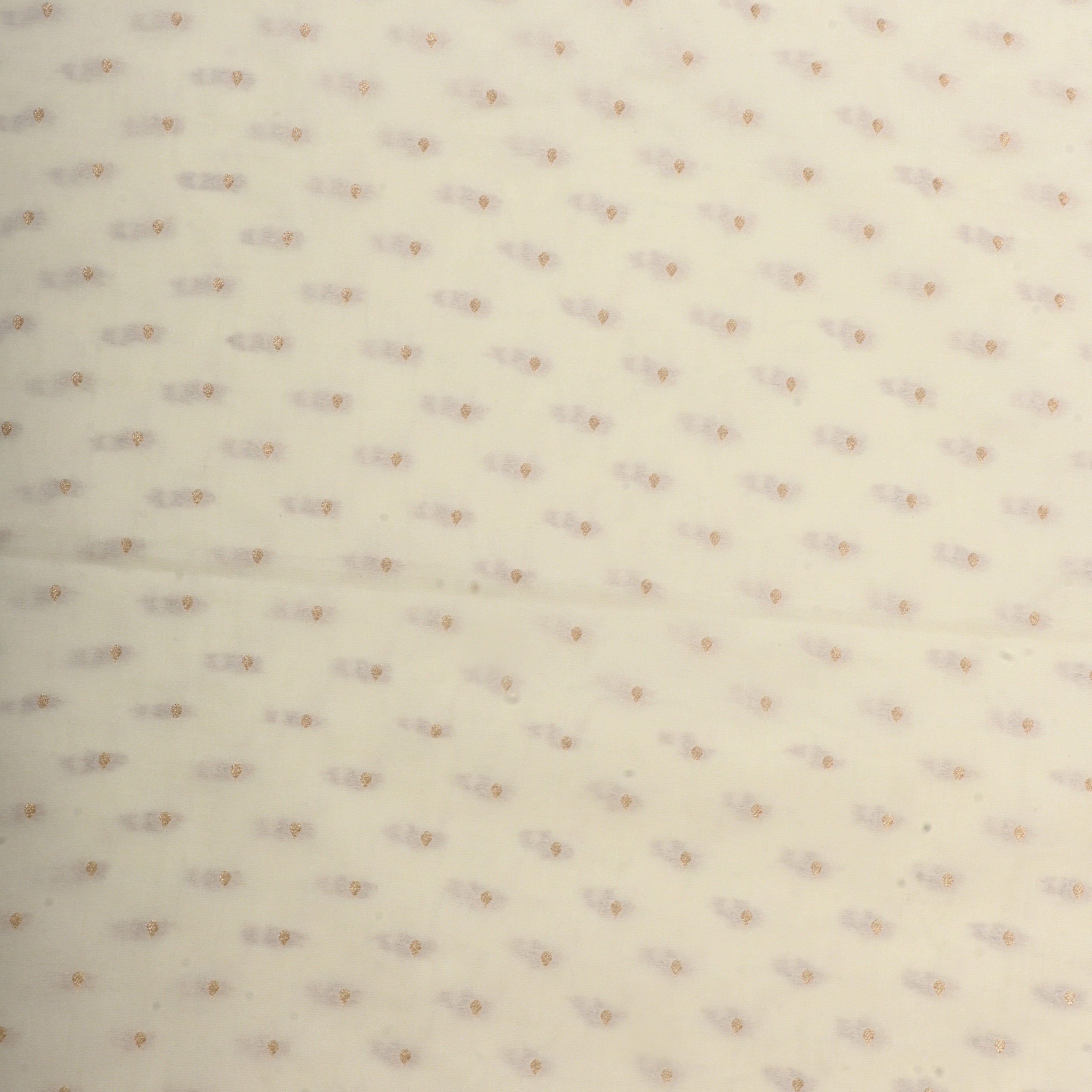 Off-White Jamawar Silk Fabric With Butti'S