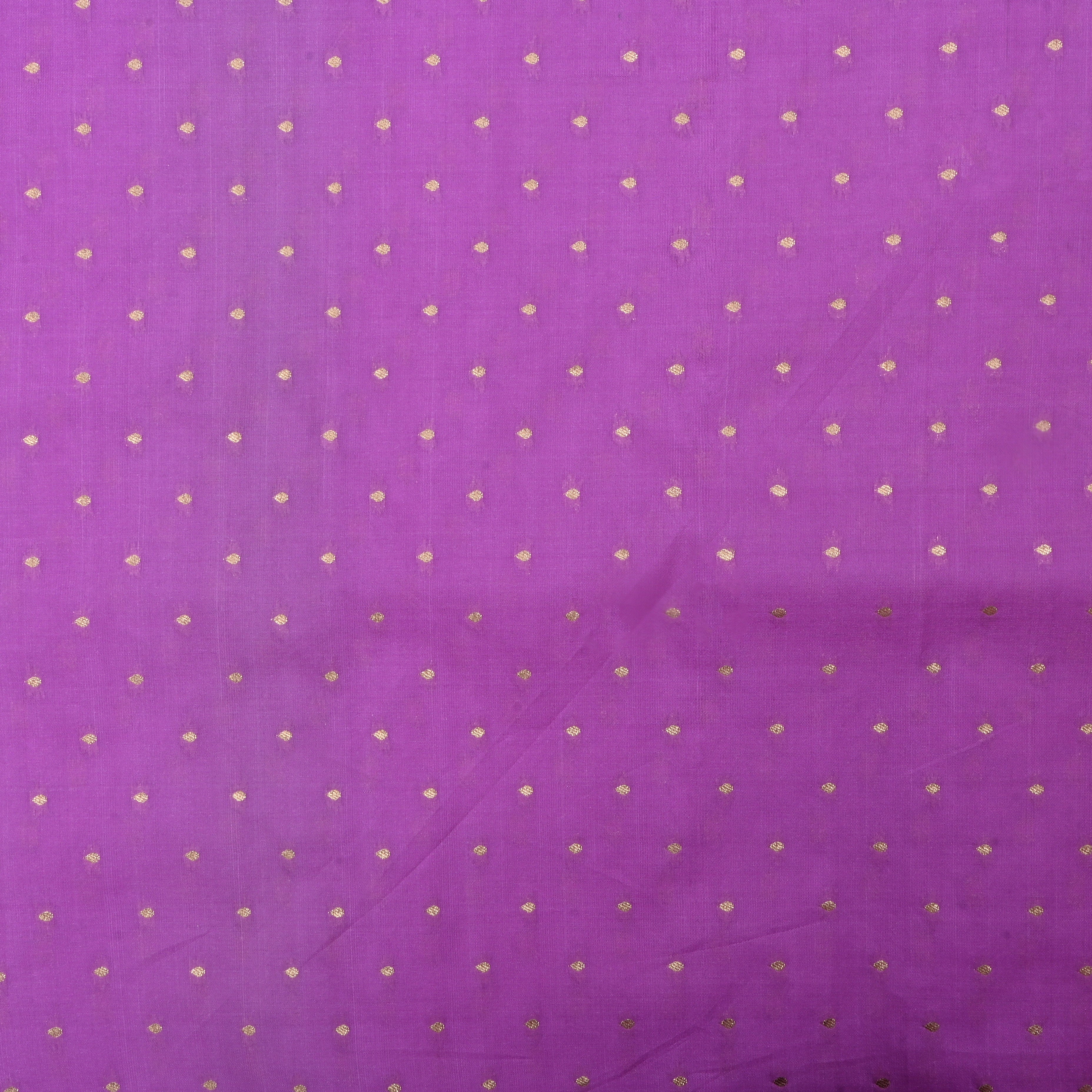 Deep Fuchsia Jamawar Silk Fabric With Butti'S