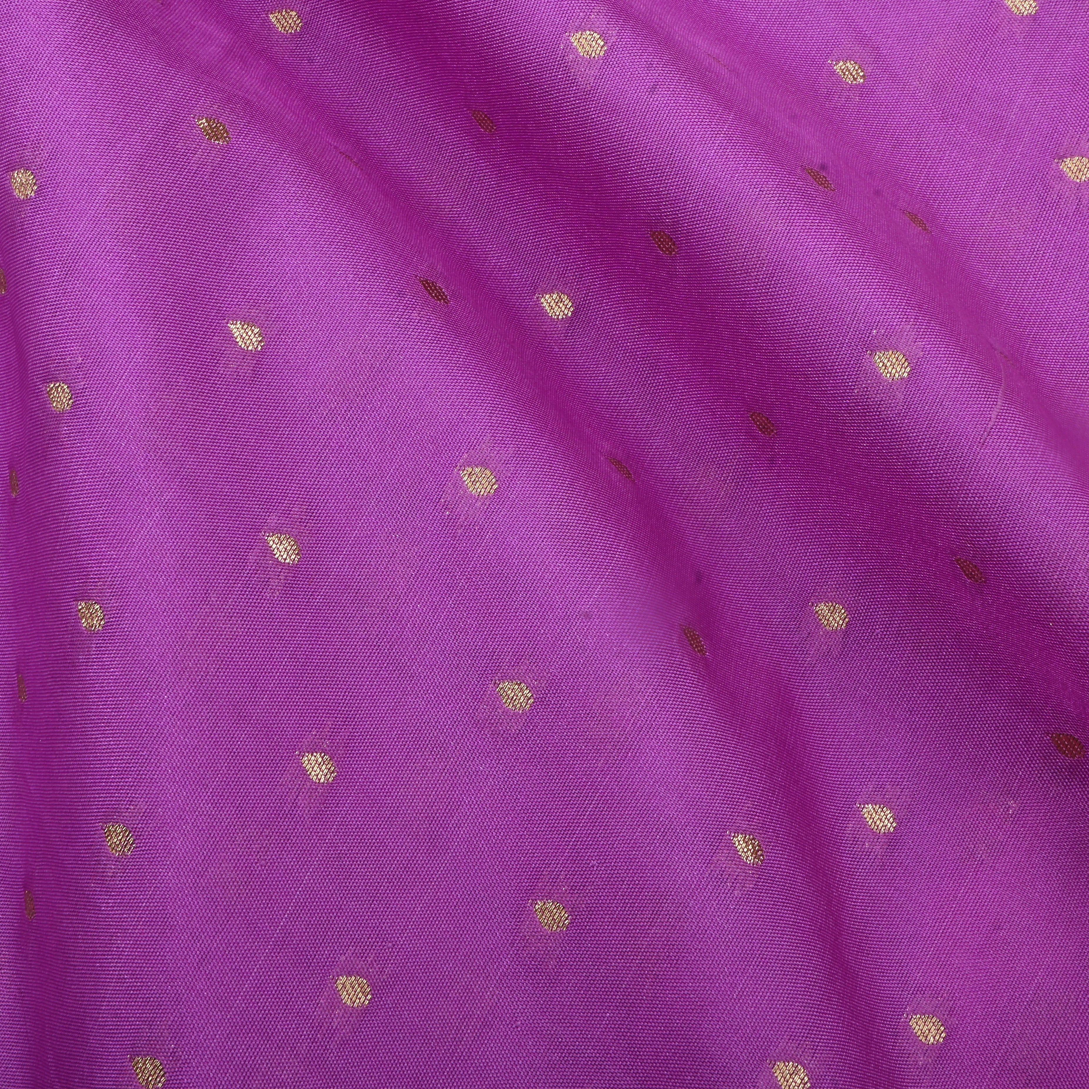 Deep Fuchsia Jamawar Silk Fabric With Butti'S