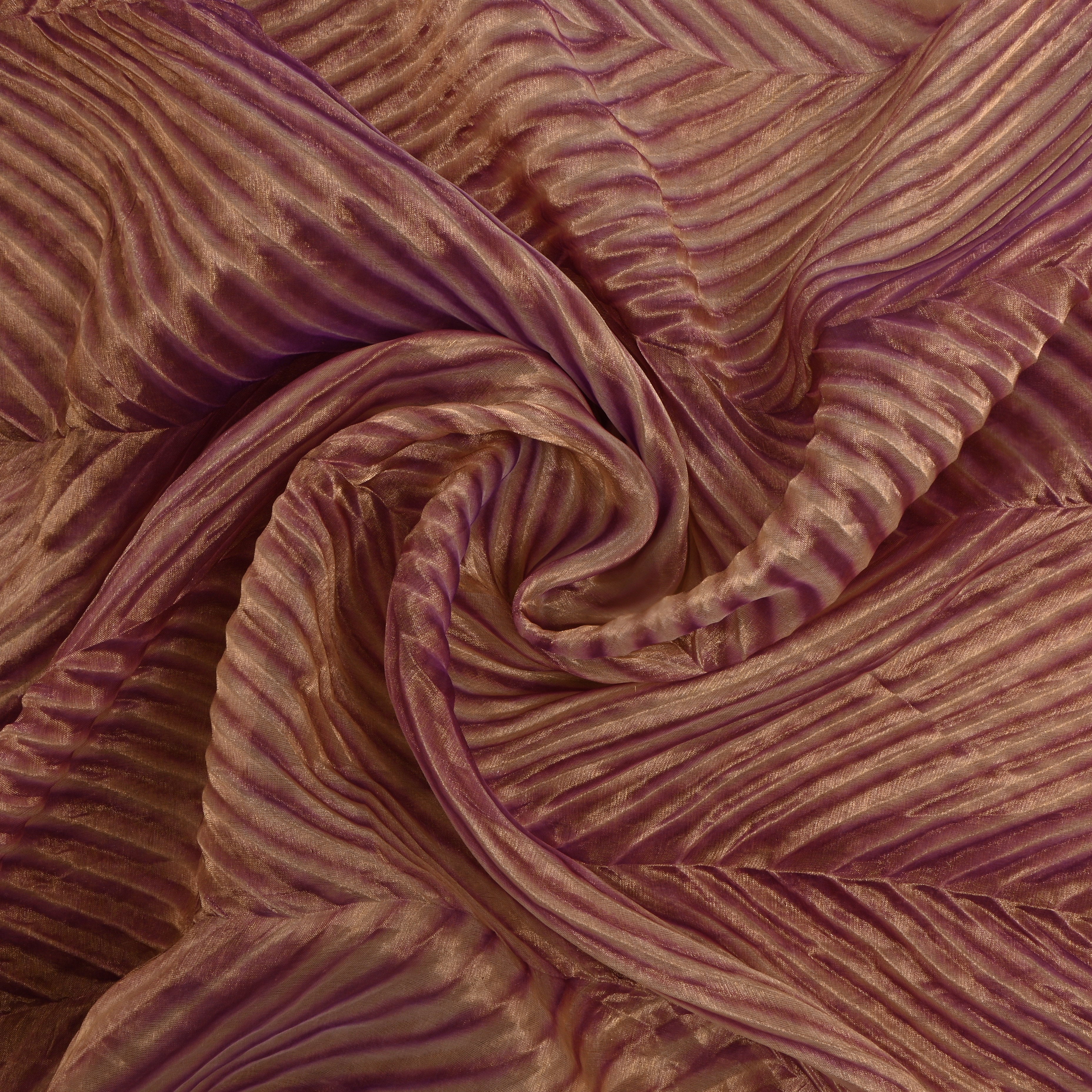 Shiny Purple Shibori Dye Bandhani Fabric