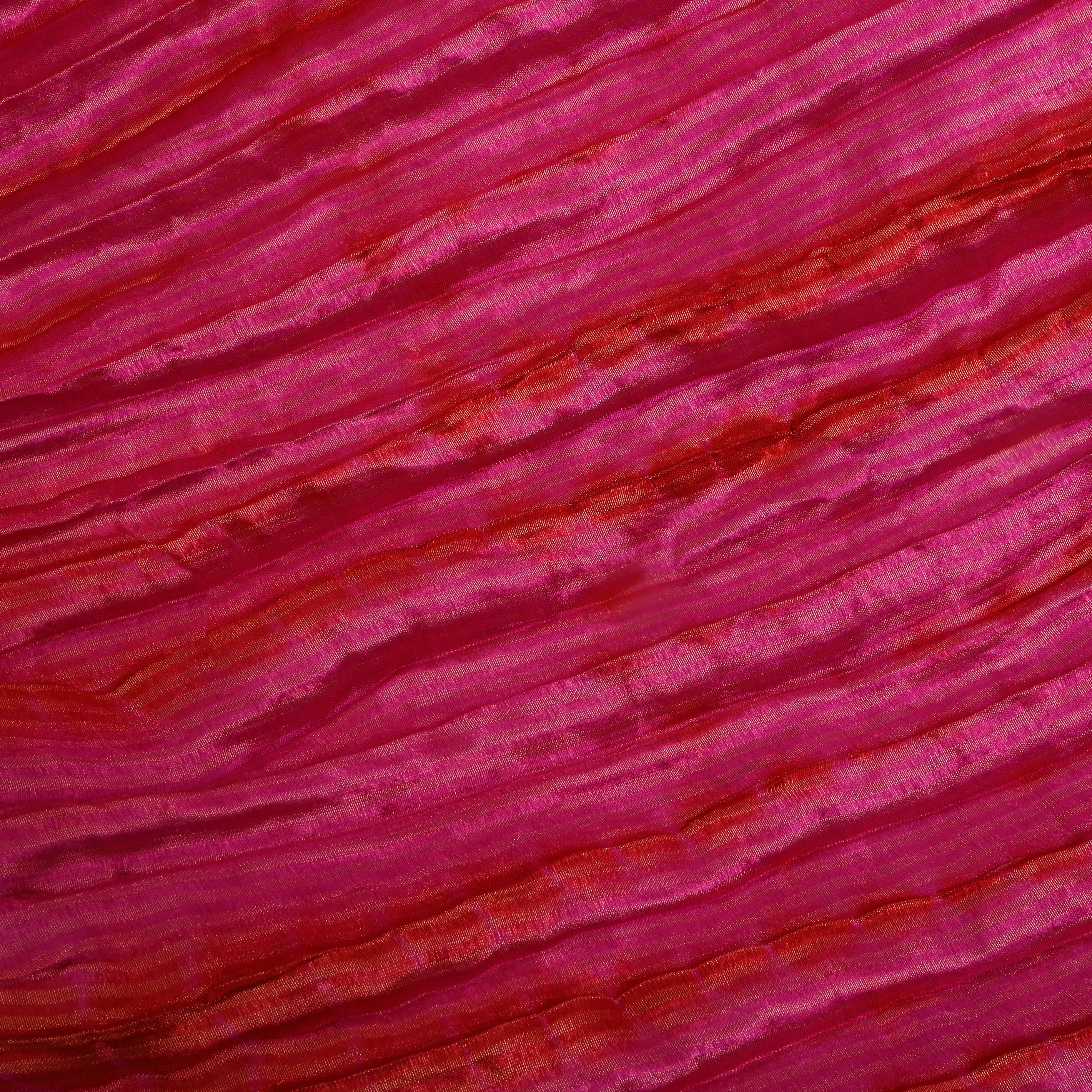 Deep Pink Shibori Dye Bandhani Fabric