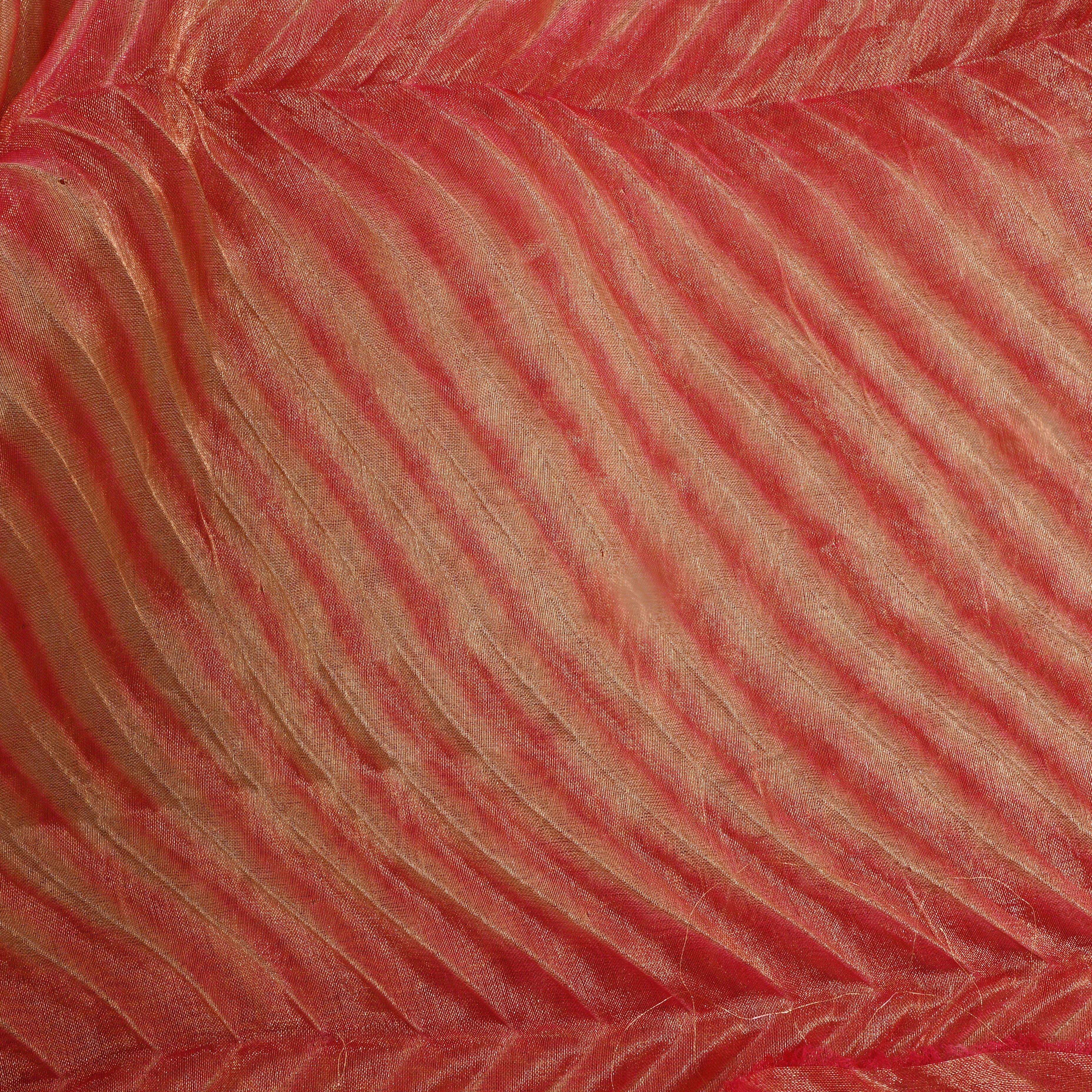 Shiny Pink Shibori Dye Bandhani Fabric