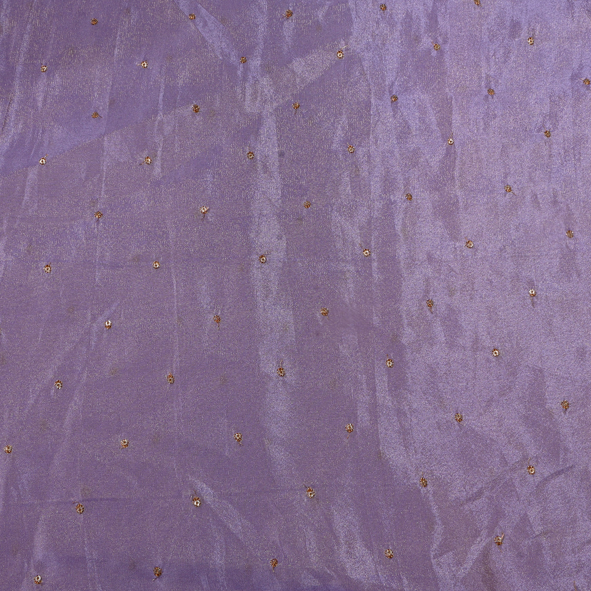 Lavender Sequin Butti Embroidery Tissue Fabric