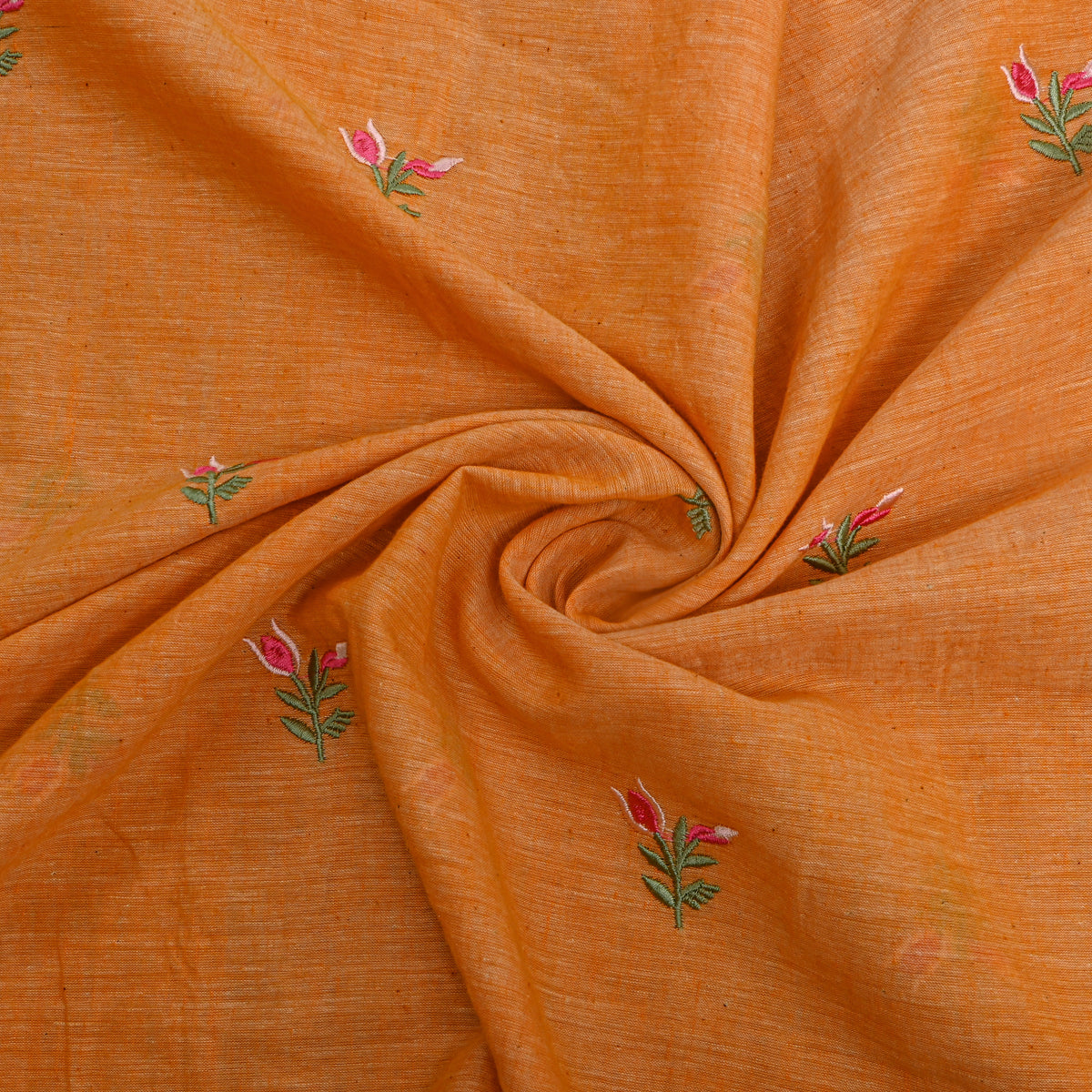 Rose Pink Gold Butti Self Weave Jamawar Tissue Fabric