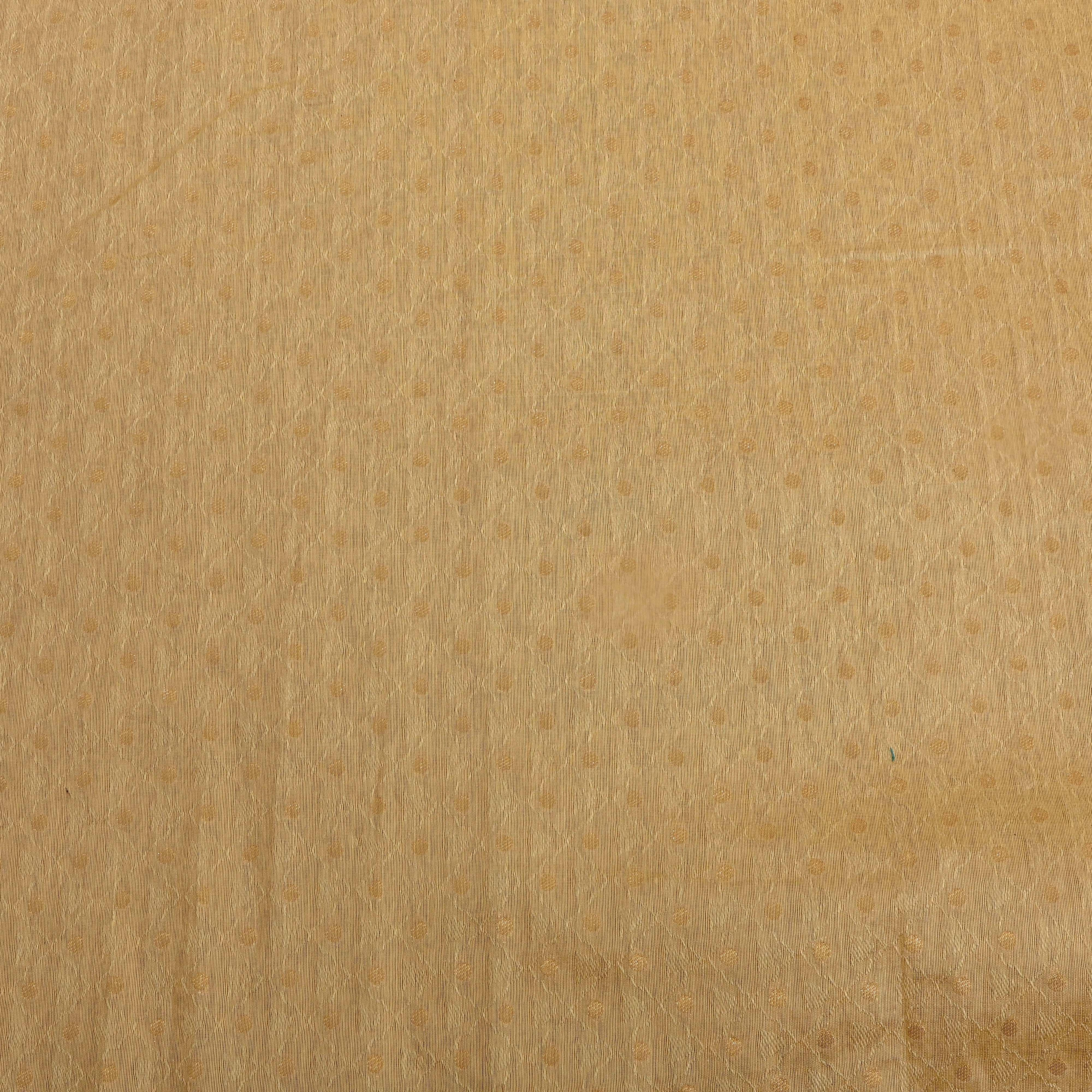 Gold With Butti Cotton Fabric