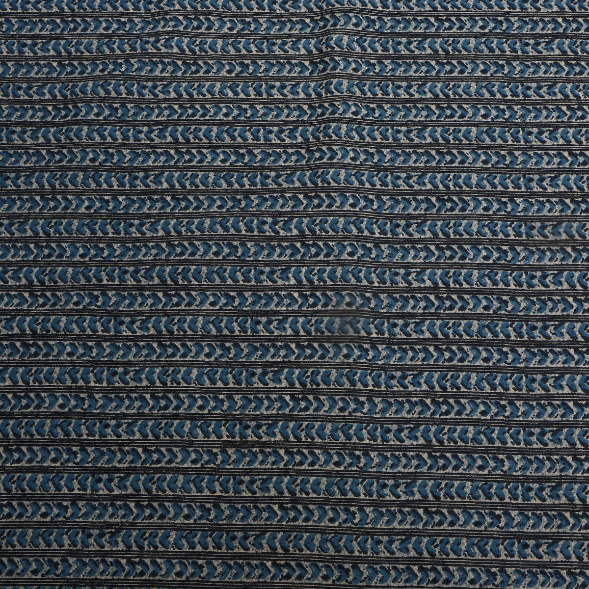 Blue Abstract Cotton Fabric